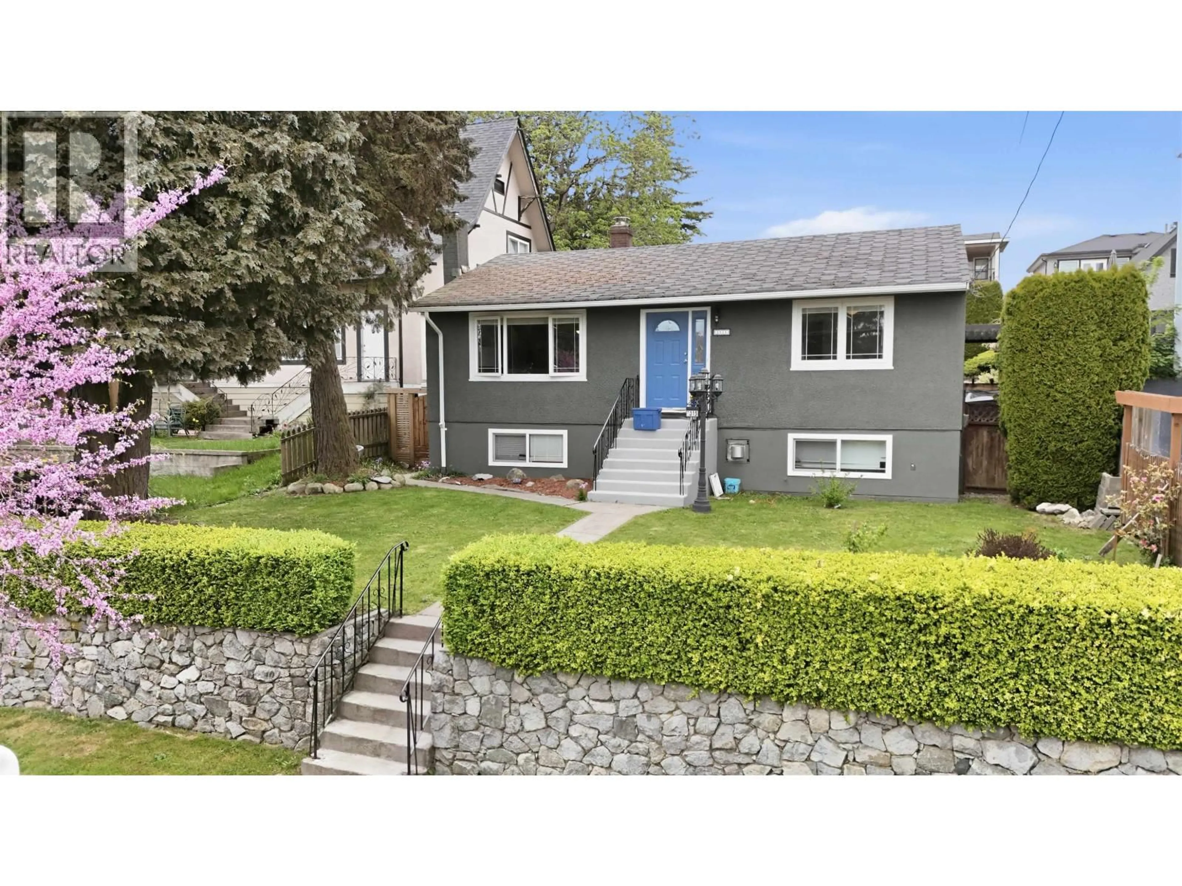 Home with vinyl exterior material, street for 1315 EIGHTH STREET, New Westminster British Columbia V3M2S2
