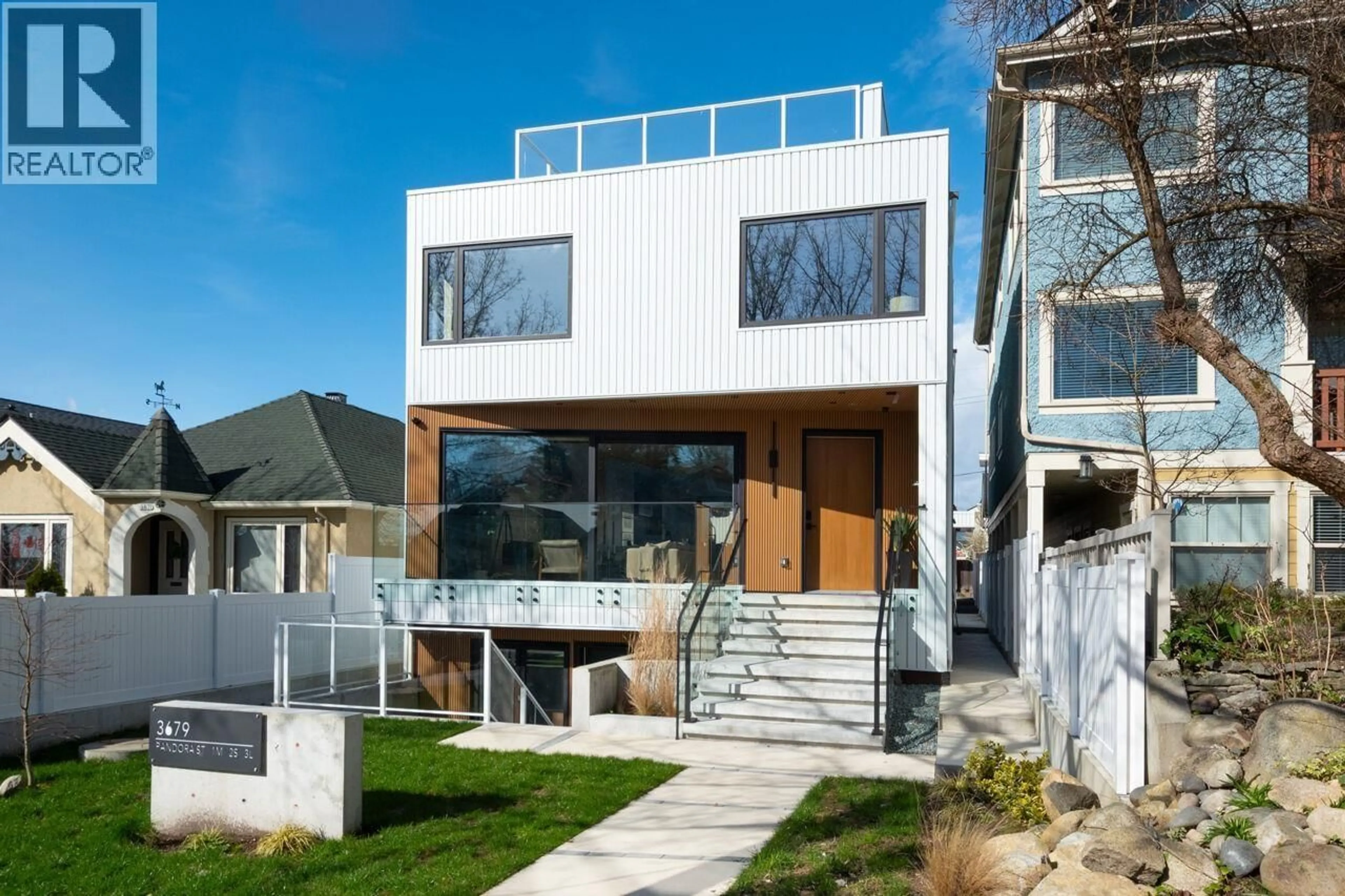 Home with vinyl exterior material, street for 3679 PANDORA STREET, Vancouver British Columbia V5K1X1