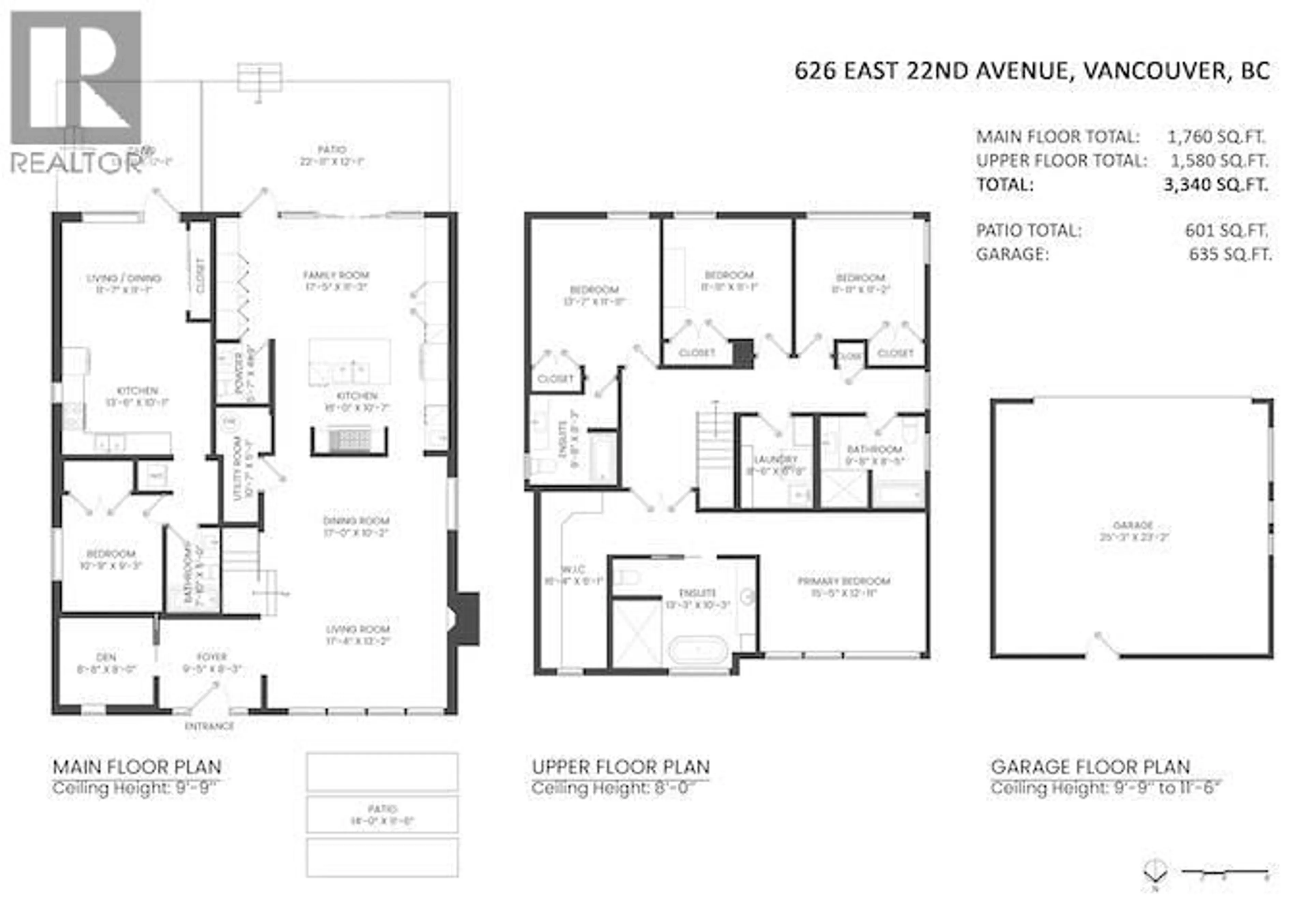 Floor plan for 626 22 AVENUE, Vancouver British Columbia V5V1V4