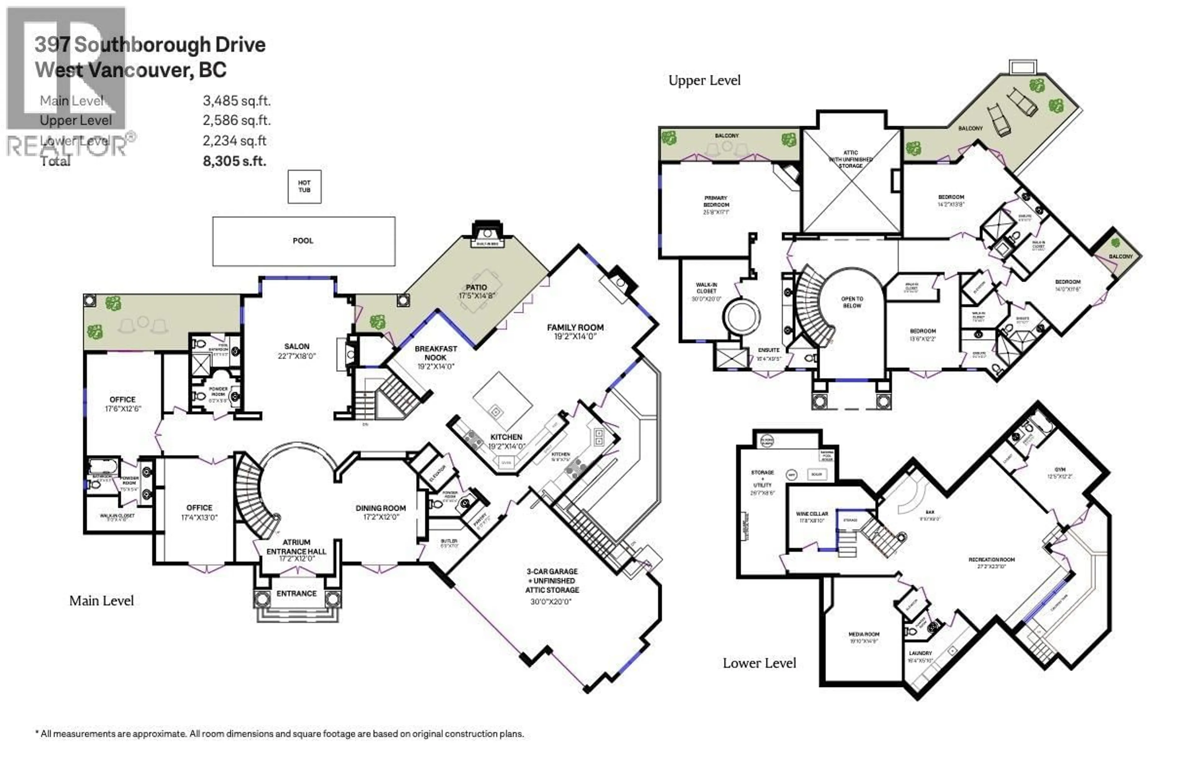 Floor plan for 397 SOUTHBOROUGH DRIVE, West Vancouver British Columbia V7S1M3