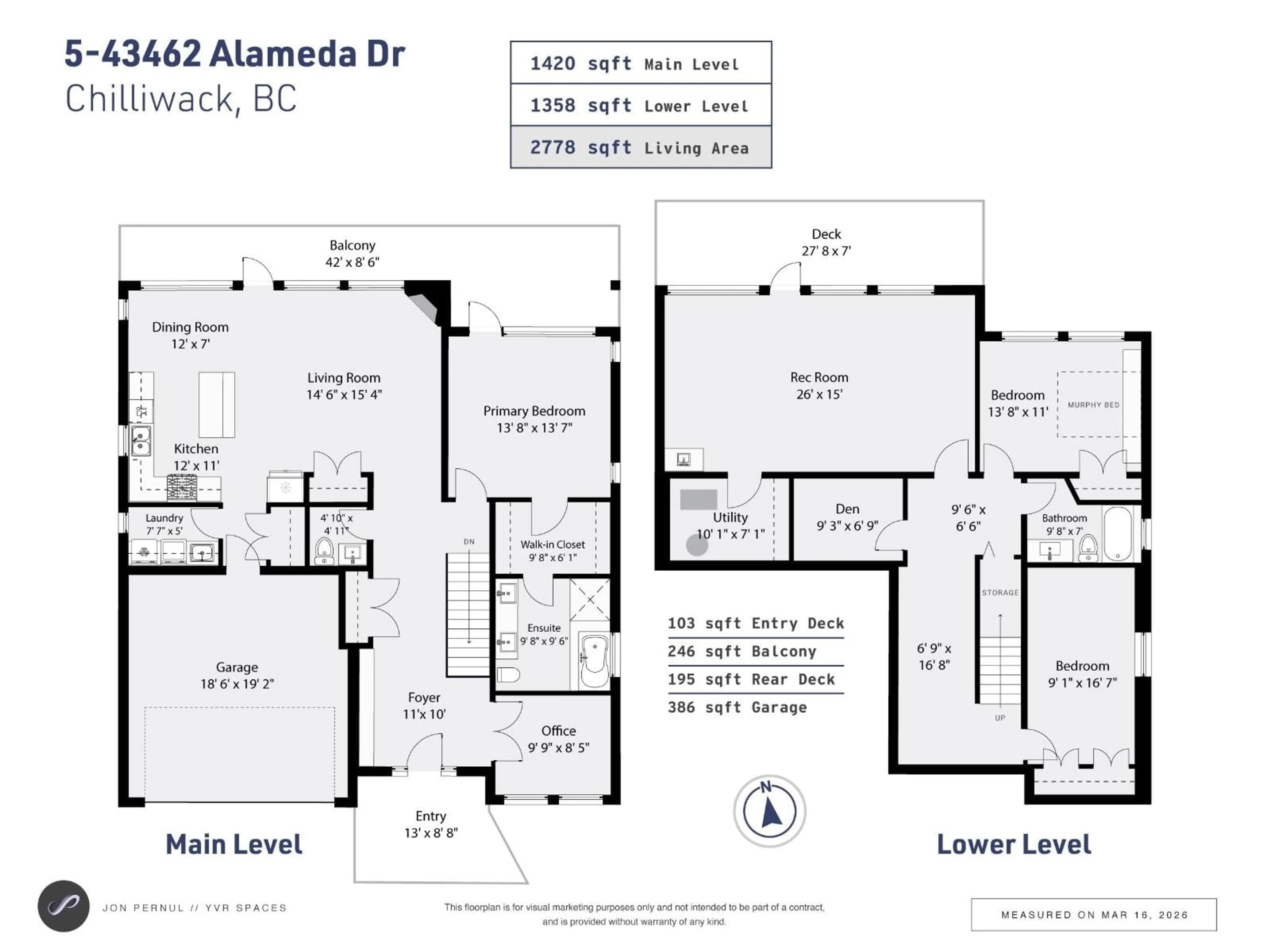 Floor plan for 5 - 43462 ALAMEDA DRIVE, Chilliwack British Columbia V2R0M3