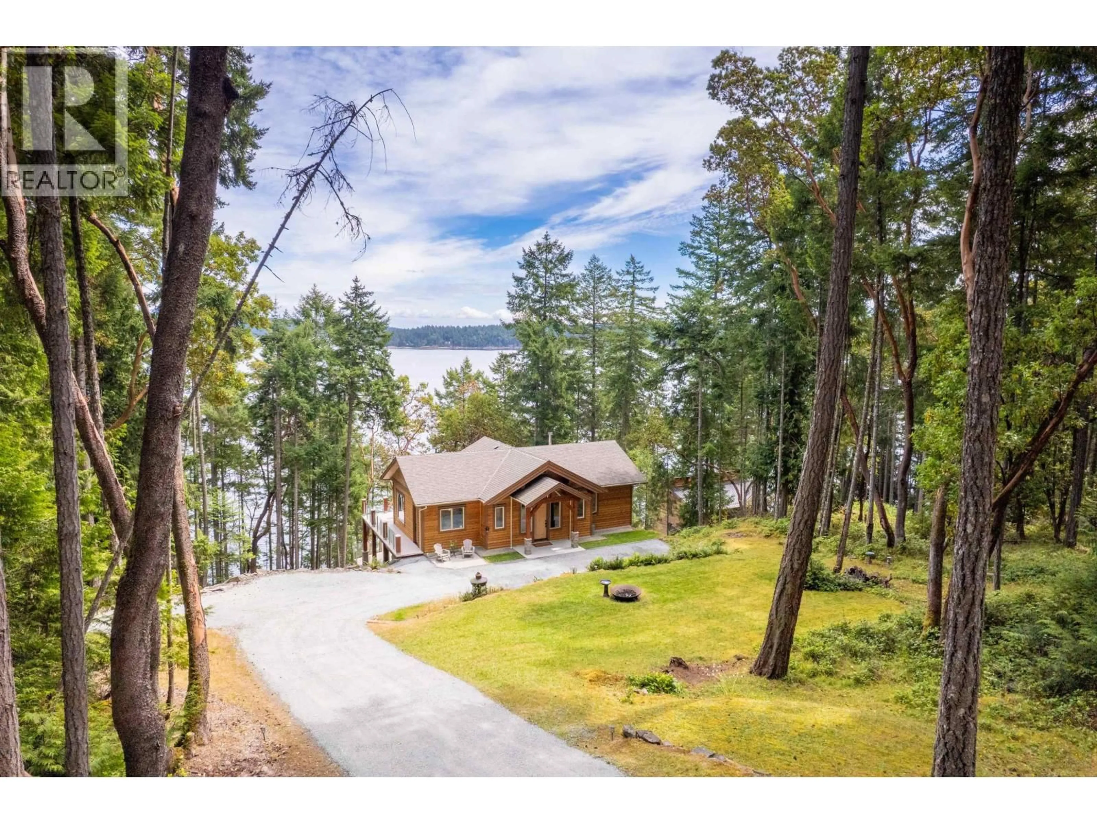 A pic from outside/outdoor area/front of a property/back of a property/a pic from drone, water/lake/river/ocean view for 144 SUNRISE POINT ROAD, Other Islands British Columbia V0R2Y0