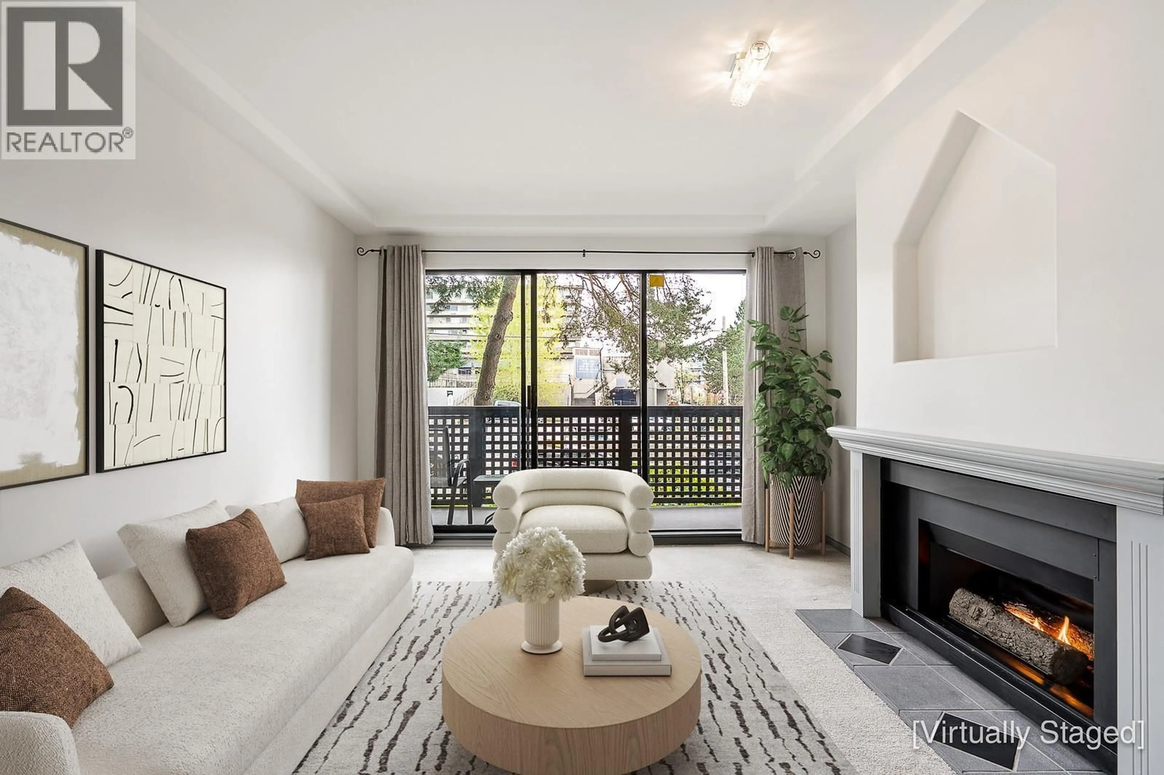 Living room with furniture, unknown for 207 - 110 SEVENTH STREET, New Westminster British Columbia V3M5W5