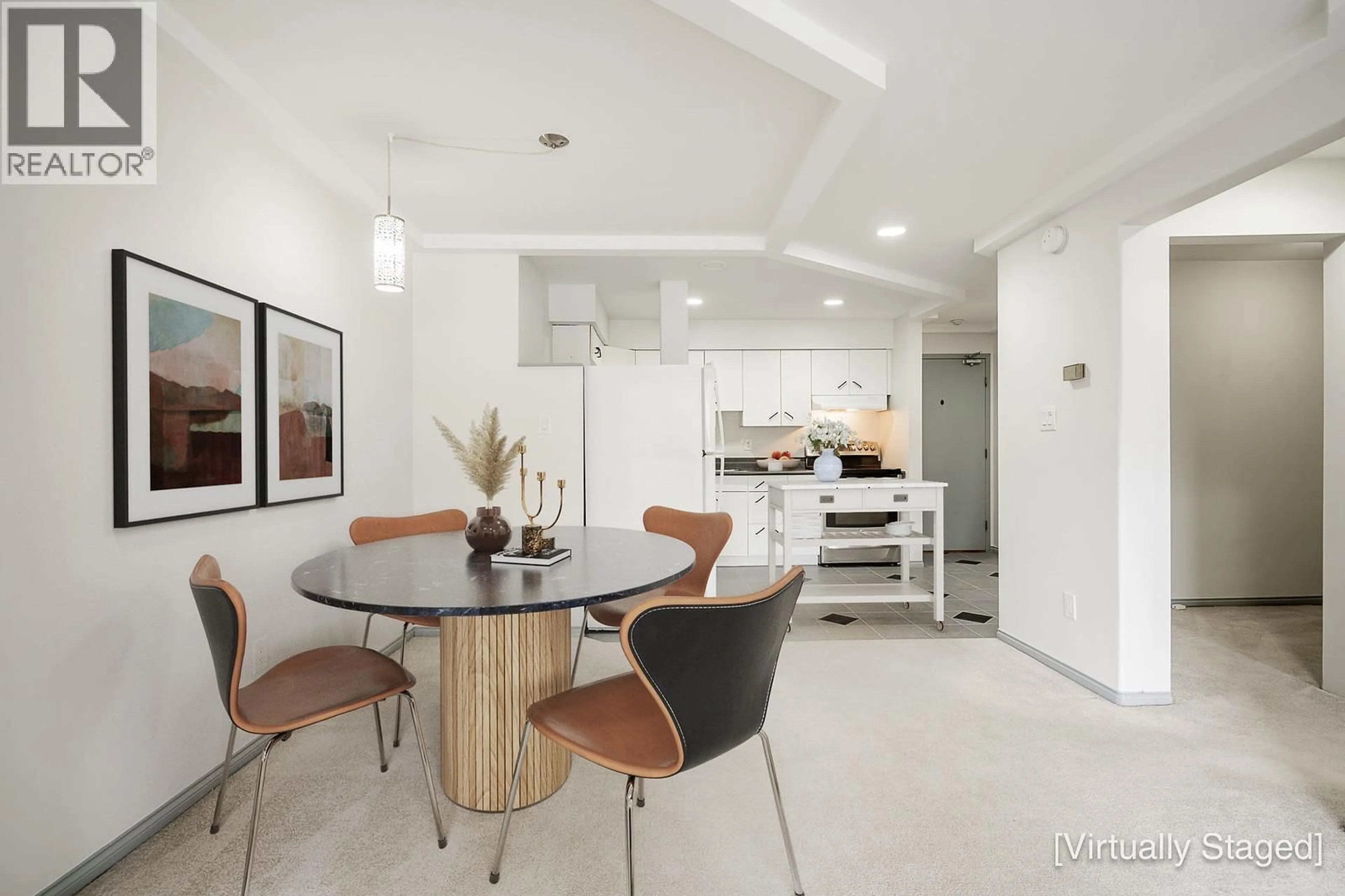 Open concept kitchen, ceramic/tile floor for 207 - 110 SEVENTH STREET, New Westminster British Columbia V3M5W5