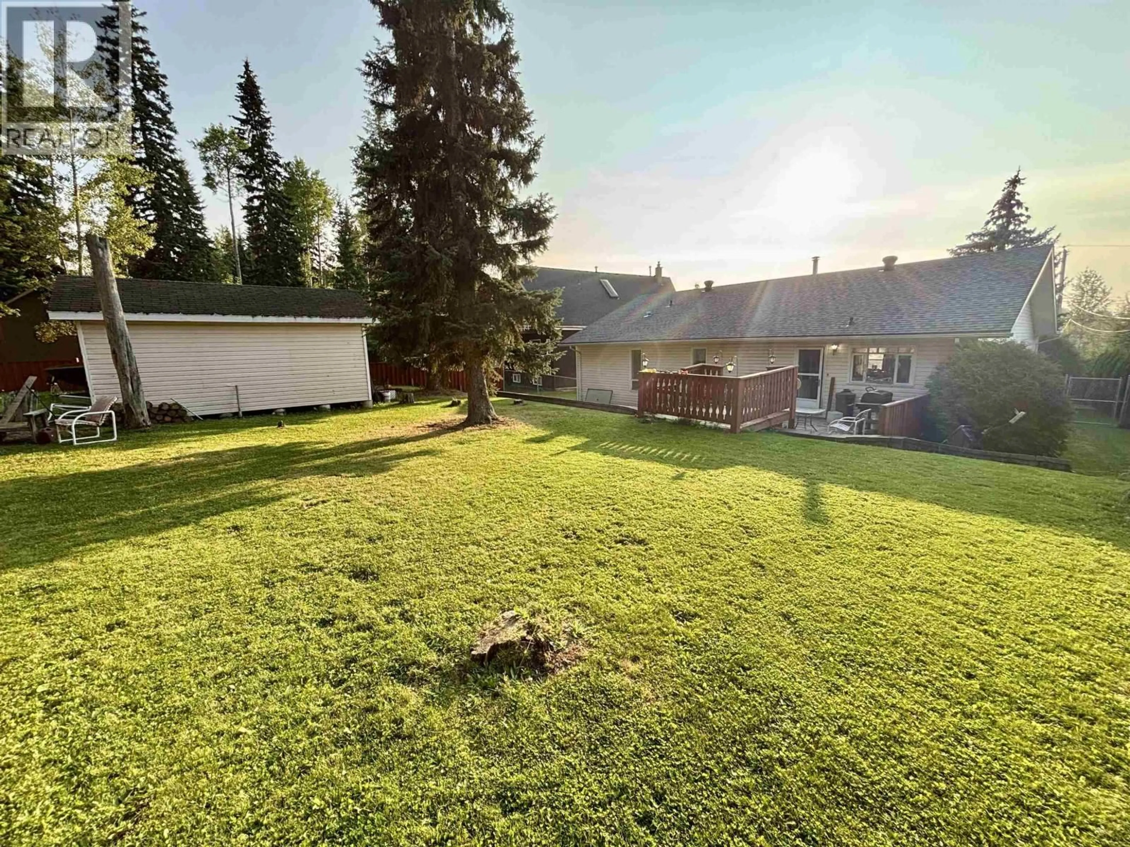 A pic from outside/outdoor area/front of a property/back of a property/a pic from drone, mountain view for 7788 THOMPSON DRIVE, Prince George British Columbia V2N5N5