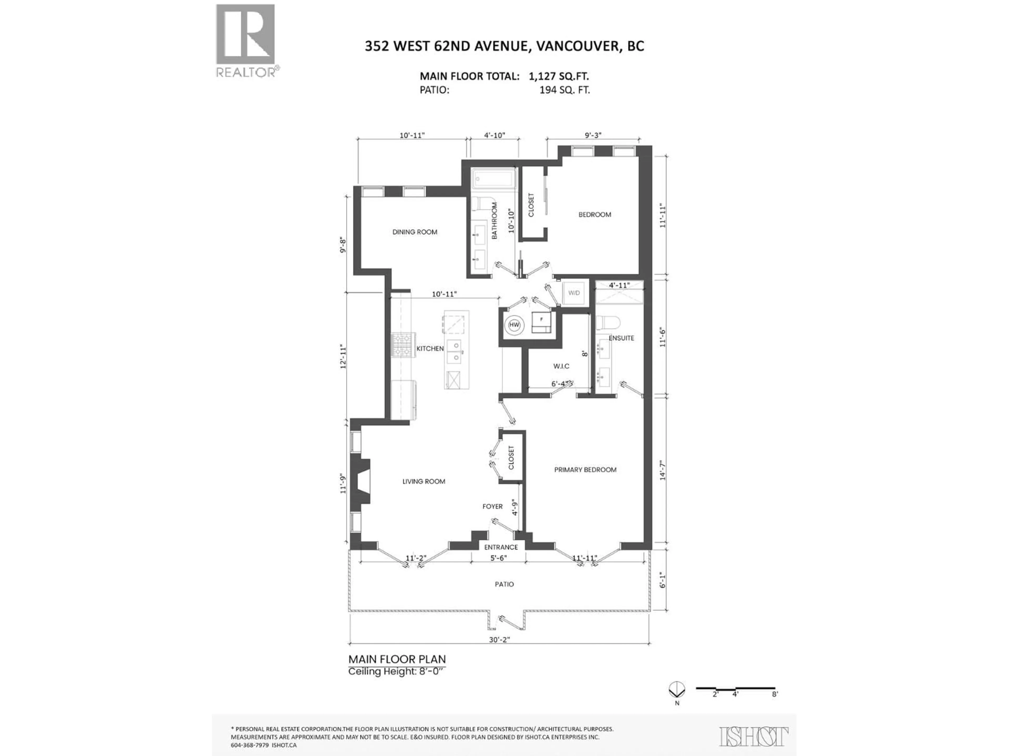 Floor plan for 352 62ND AVENUE, Vancouver British Columbia V5X2E3