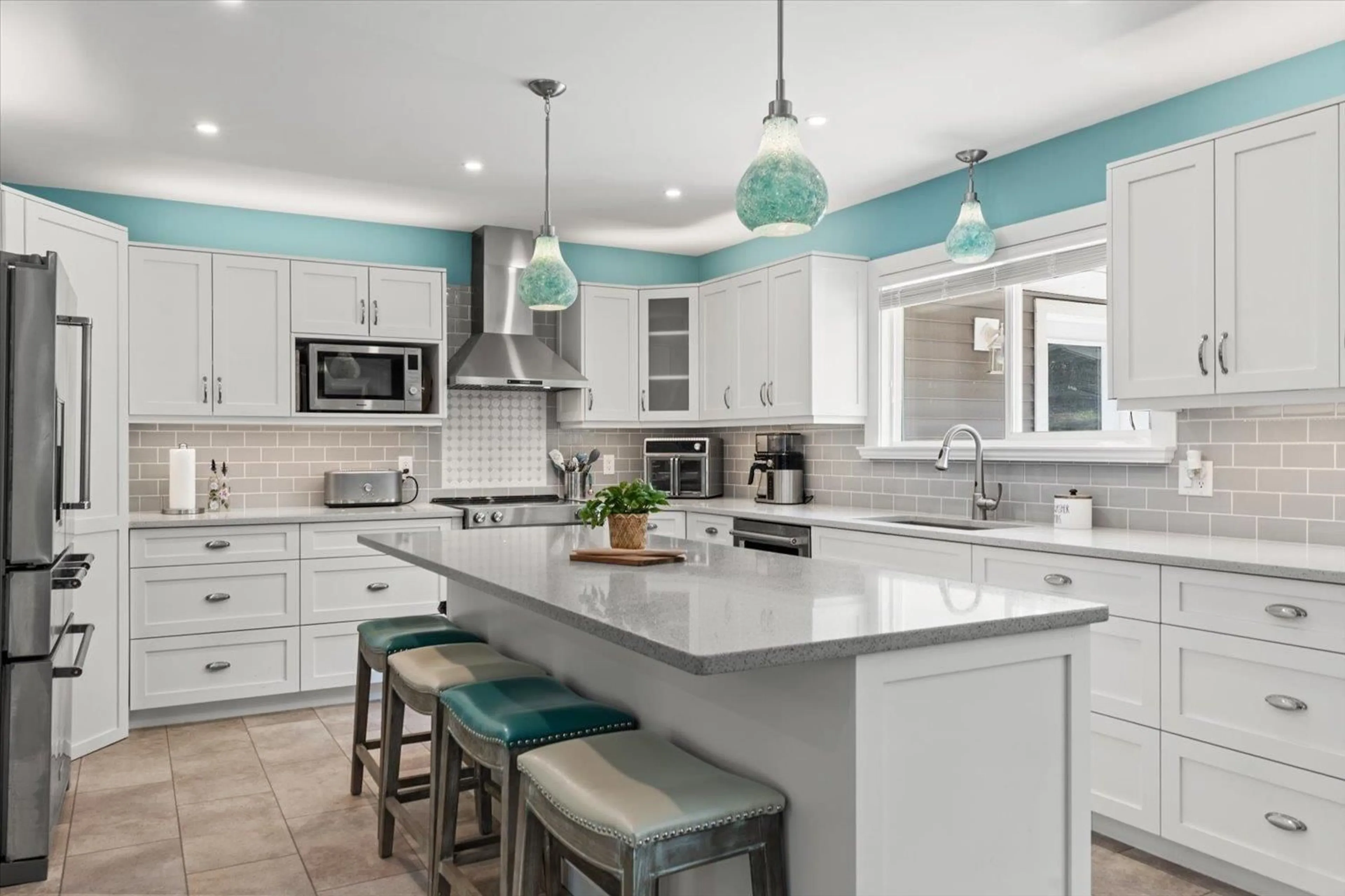 Contemporary kitchen, ceramic/tile floor for 63666 OLD YALE ROAD, Hope British Columbia V0X1L2