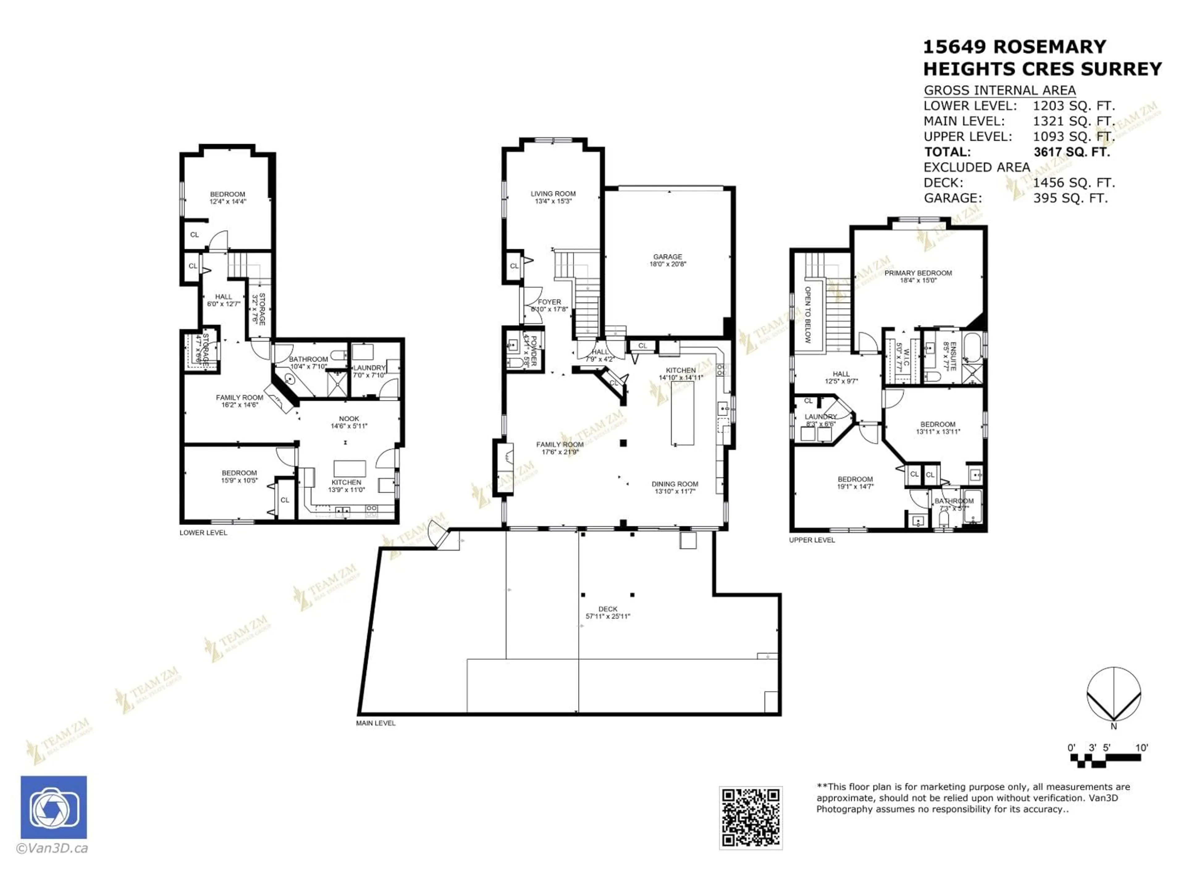 Floor plan for 15649 ROSEMARY HEIGHTS CRESCENT, Surrey British Columbia V3Z0K2