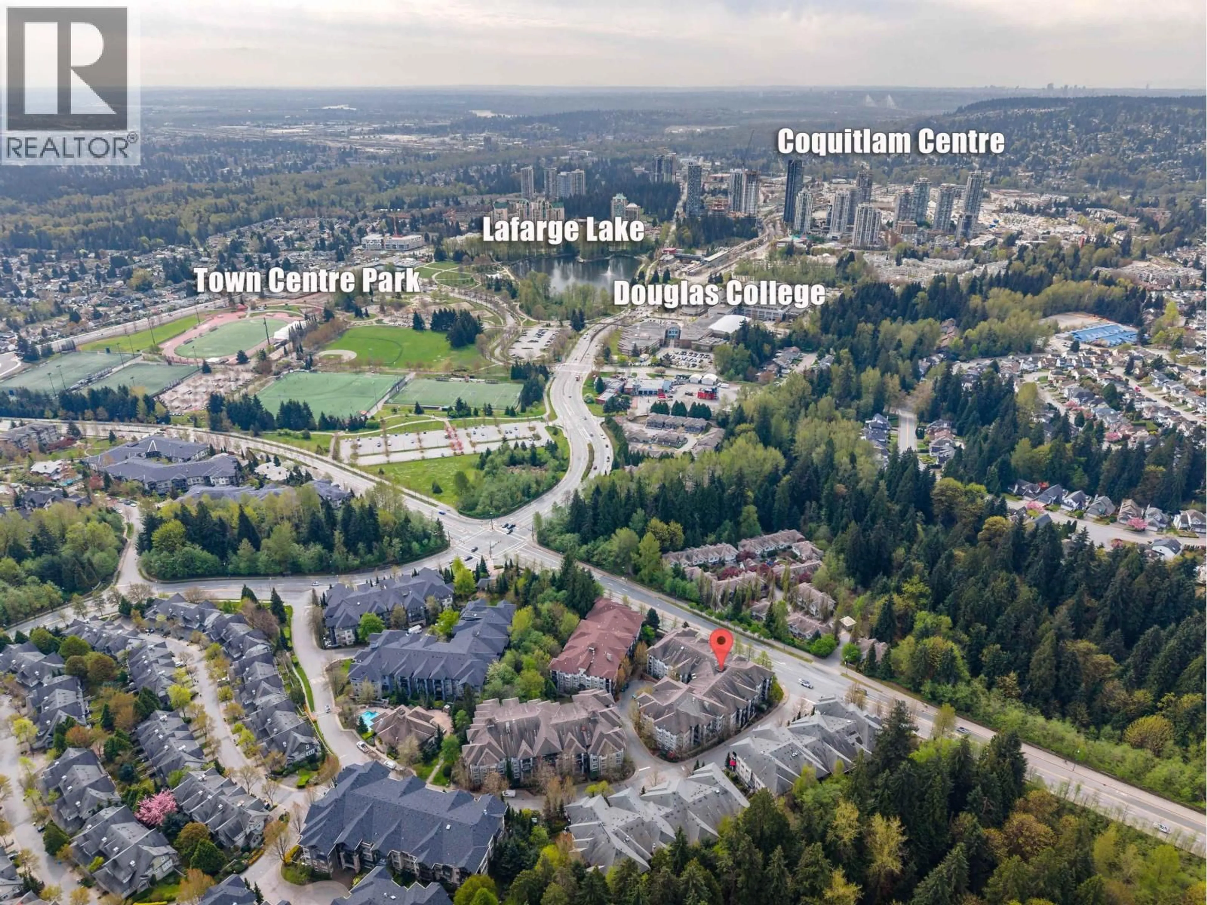 A pic from outside/outdoor area/front of a property/back of a property/a pic from drone, street for 306 - 2958 SILVER SPRINGS BOULEVARD, Coquitlam British Columbia V3E3R9