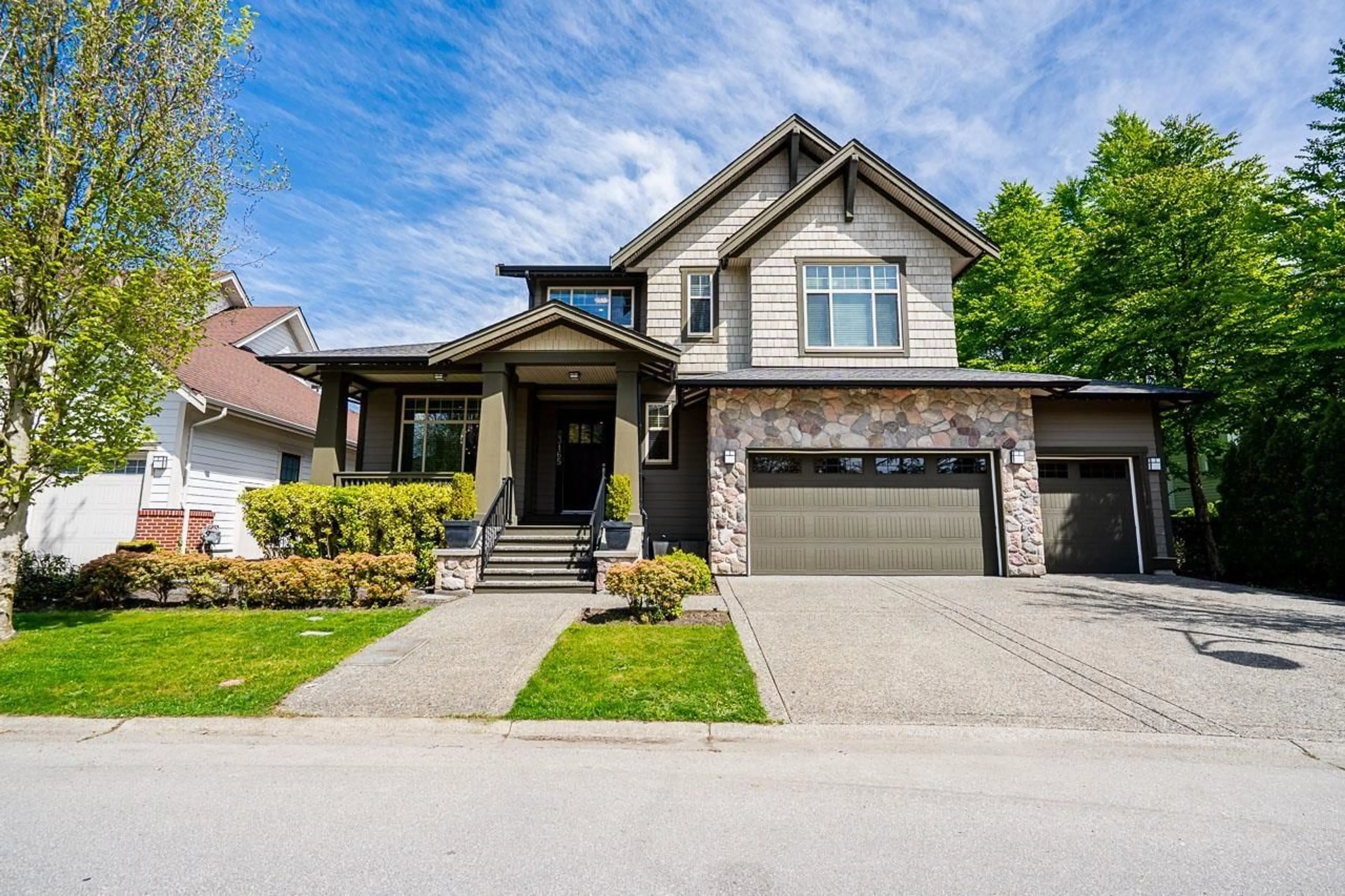 Home with brick exterior material, street for 23165 MUENCH TRAIL, Langley British Columbia V1M4G1