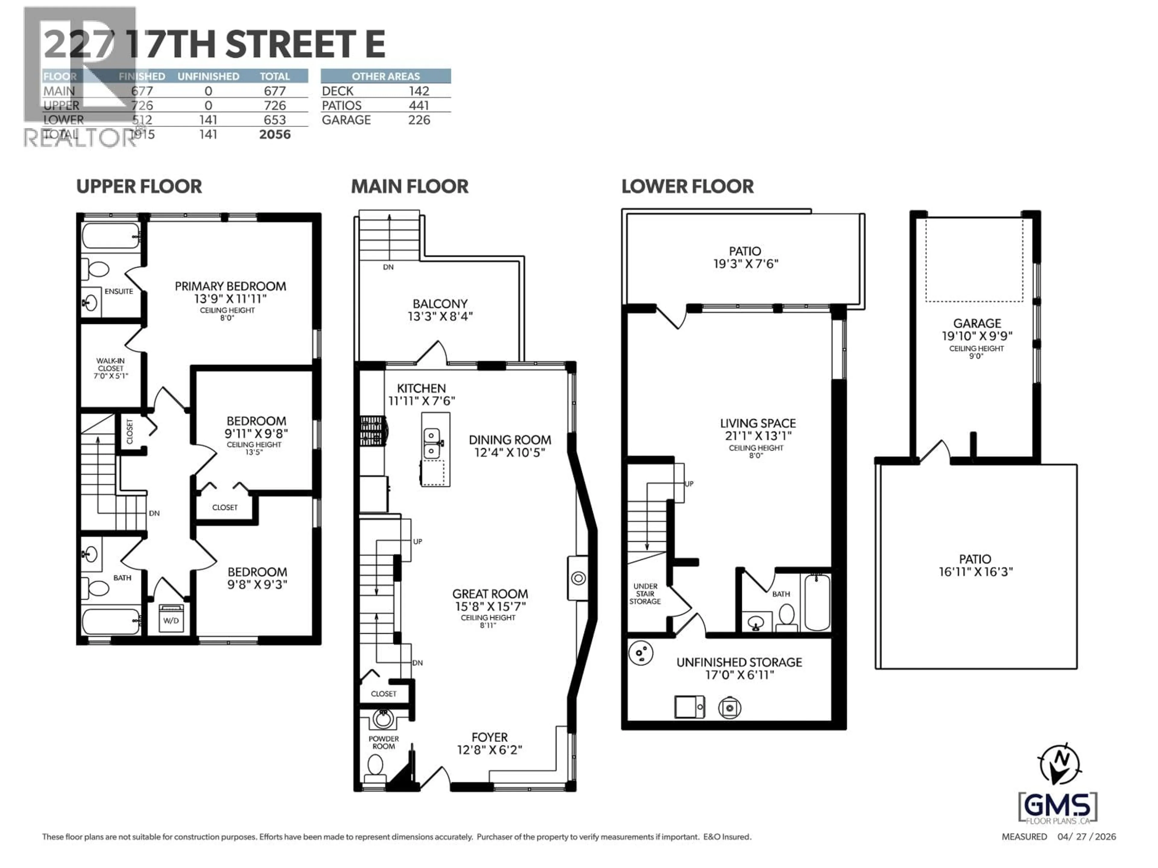Floor plan for 227 17 STREET, North Vancouver British Columbia V7L2V8