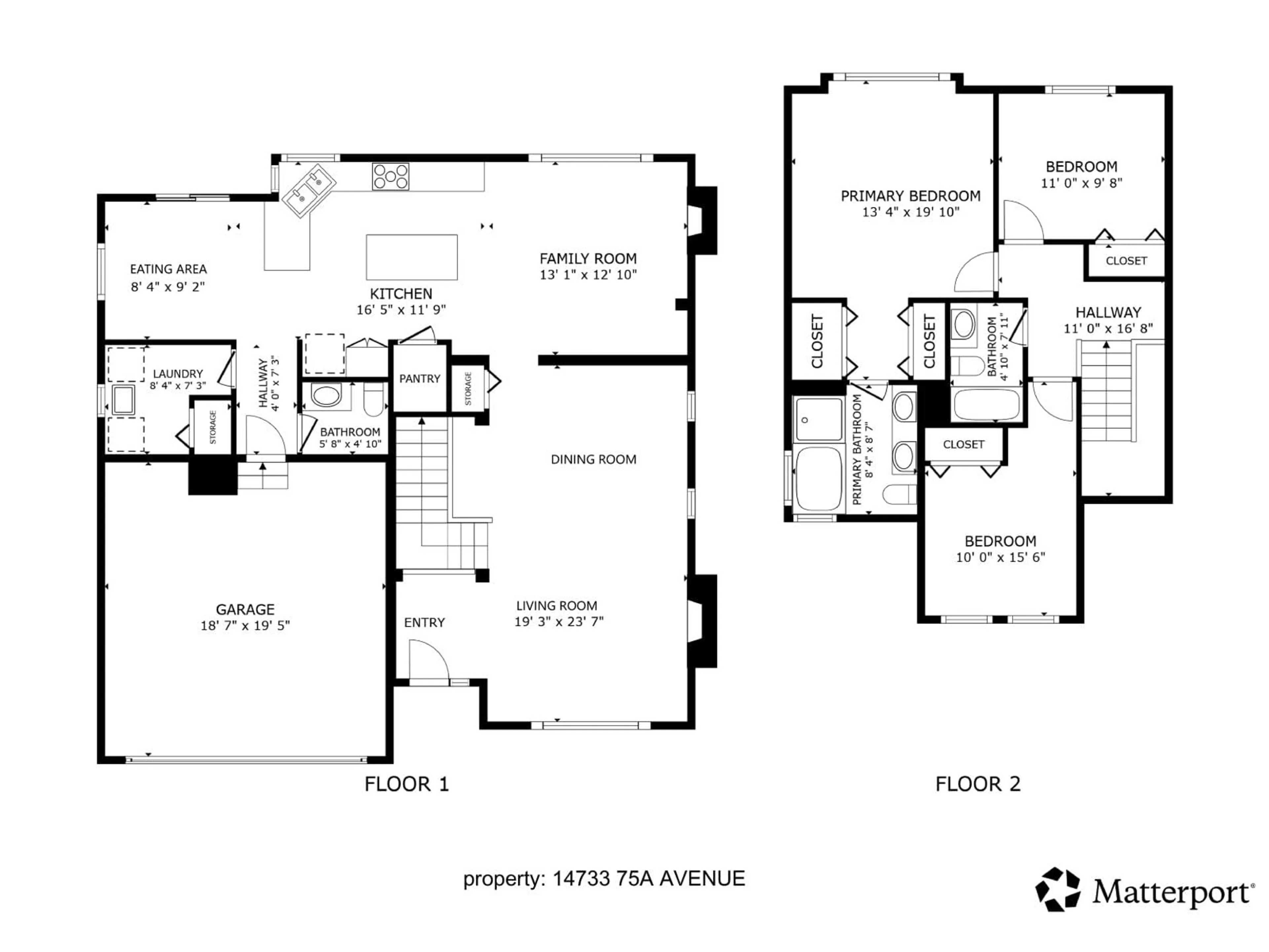 Floor plan for 14733 75A AVENUE, Surrey British Columbia V3S8Y6