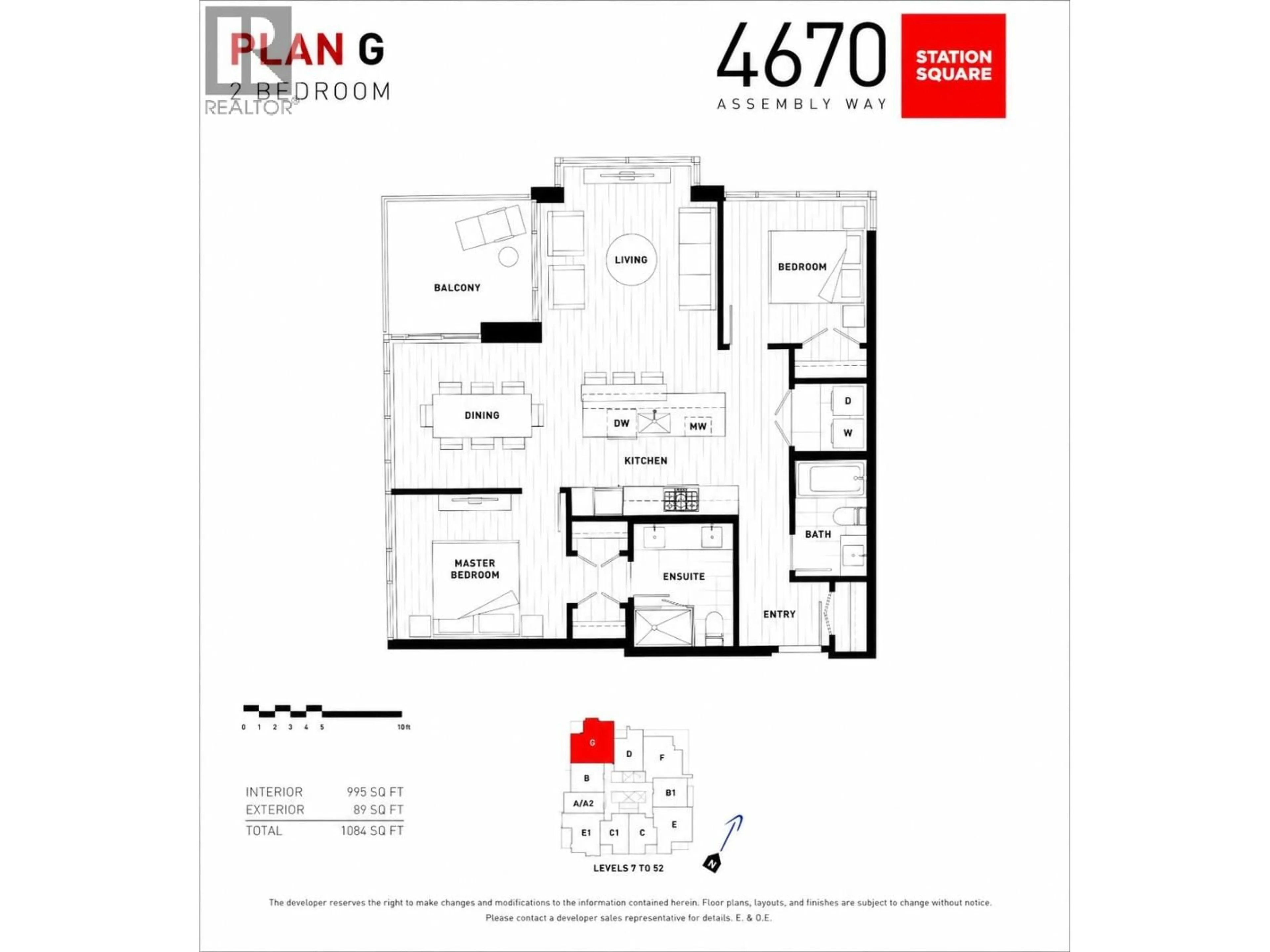 Floor plan for 3006 - 4670 ASSEMBLY WAY, Burnaby British Columbia V5H0H3