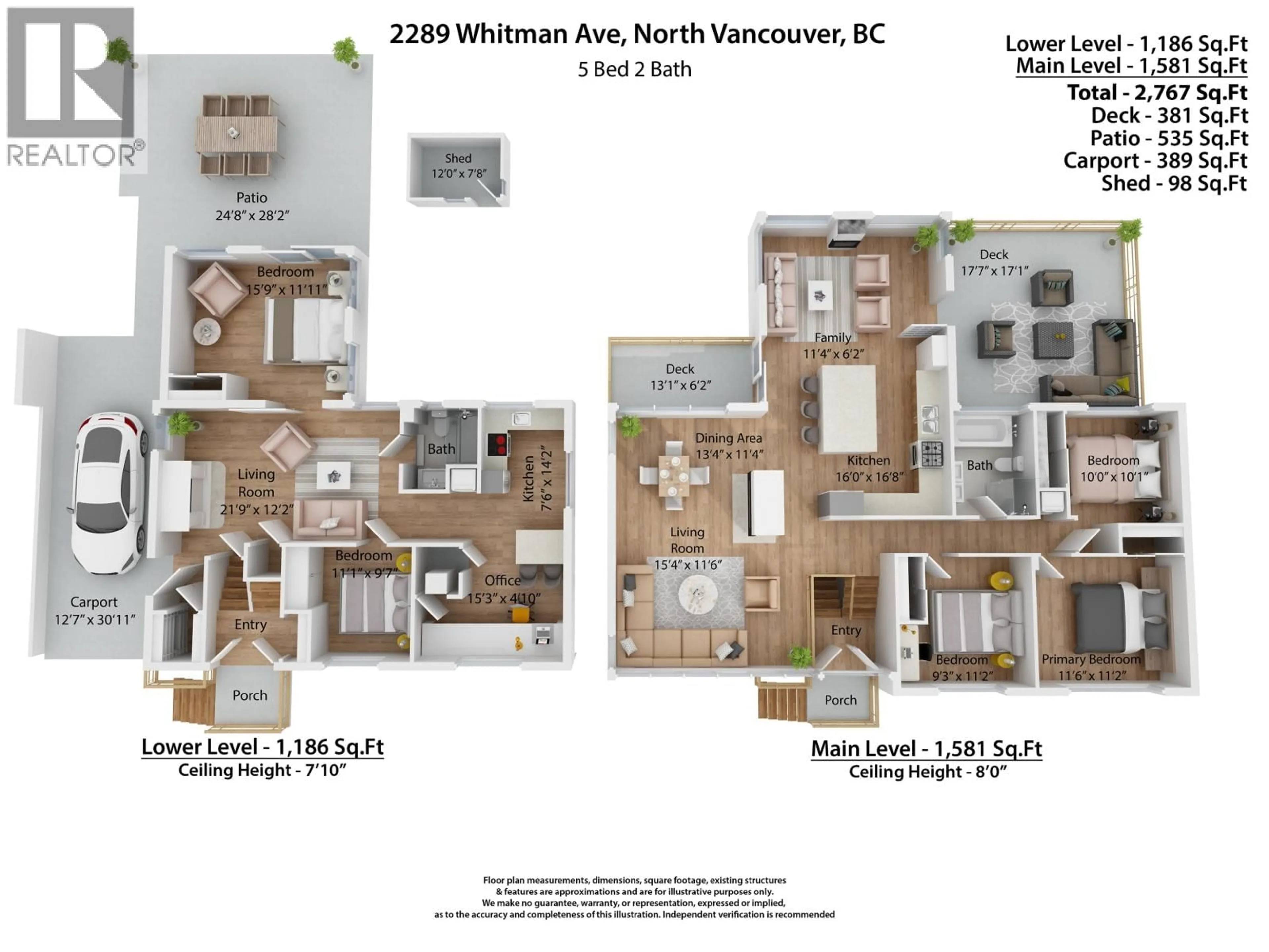Floor plan for 2289 WHITMAN AVENUE, North Vancouver British Columbia V7H2C6
