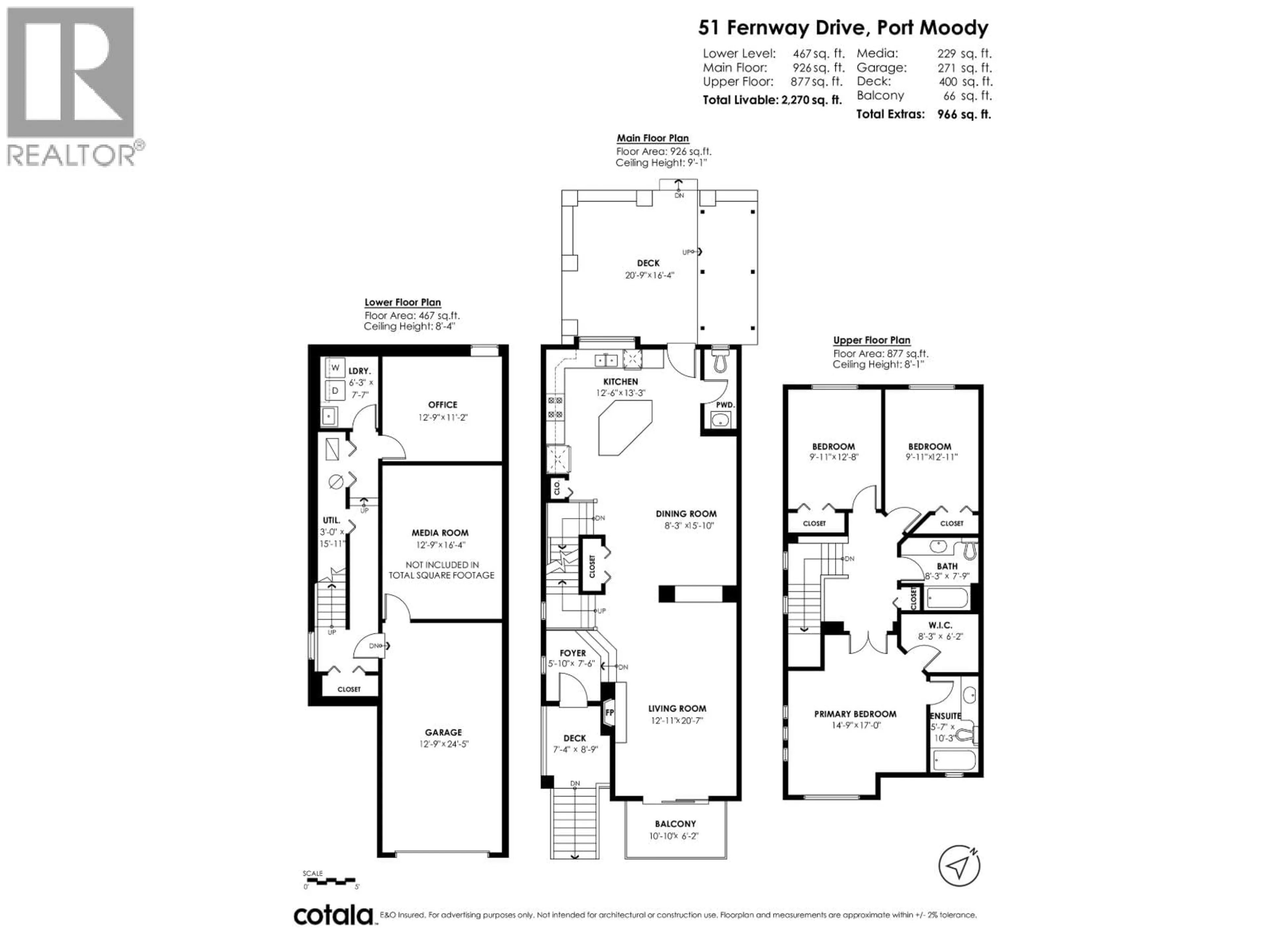 Floor plan for 51 FERNWAY DRIVE, Port Moody British Columbia V3H5K5