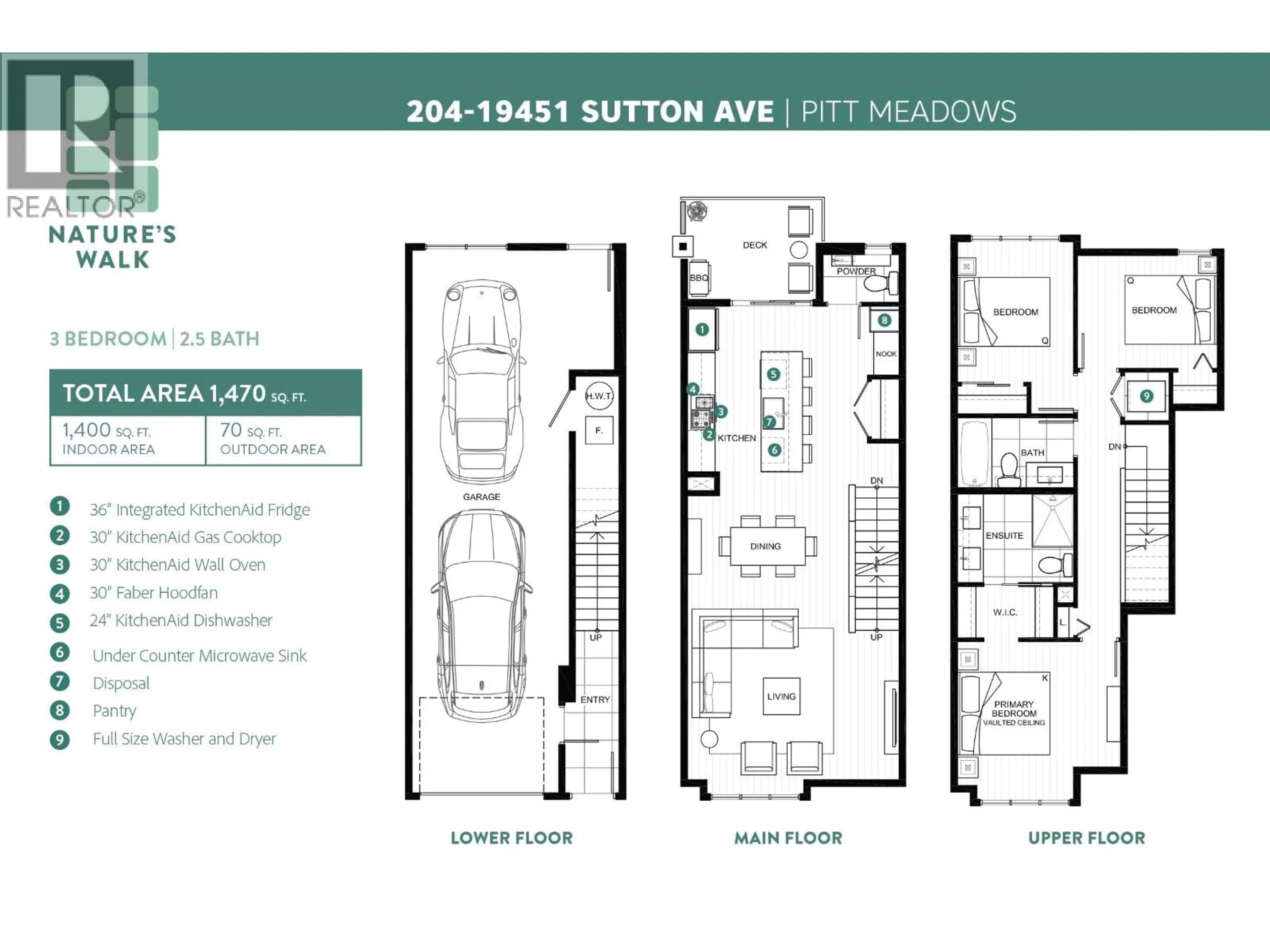 Floor plan for 204 - 19451 SUTTON AVENUE, Pitt Meadows British Columbia V3Y0G6