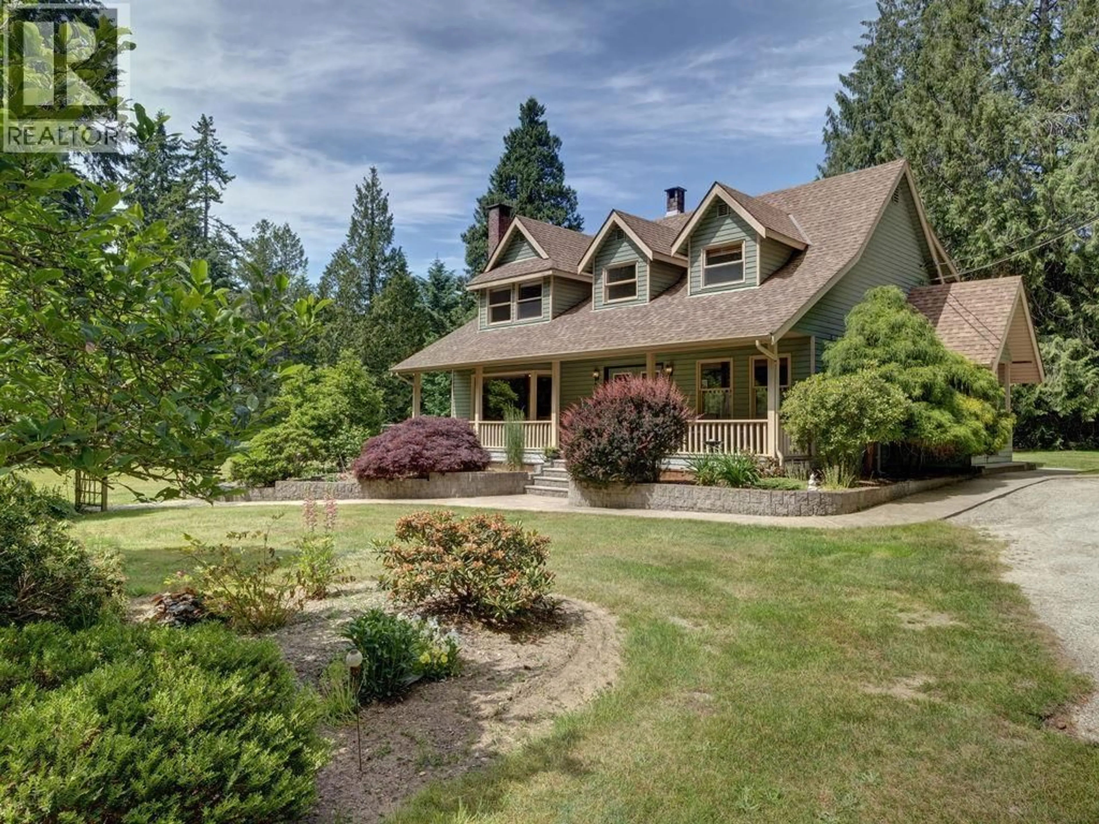 A pic from outside/outdoor area/front of a property/back of a property/a pic from drone, unknown for 1317 LOCKYER ROAD, Roberts Creek British Columbia V0N2W1