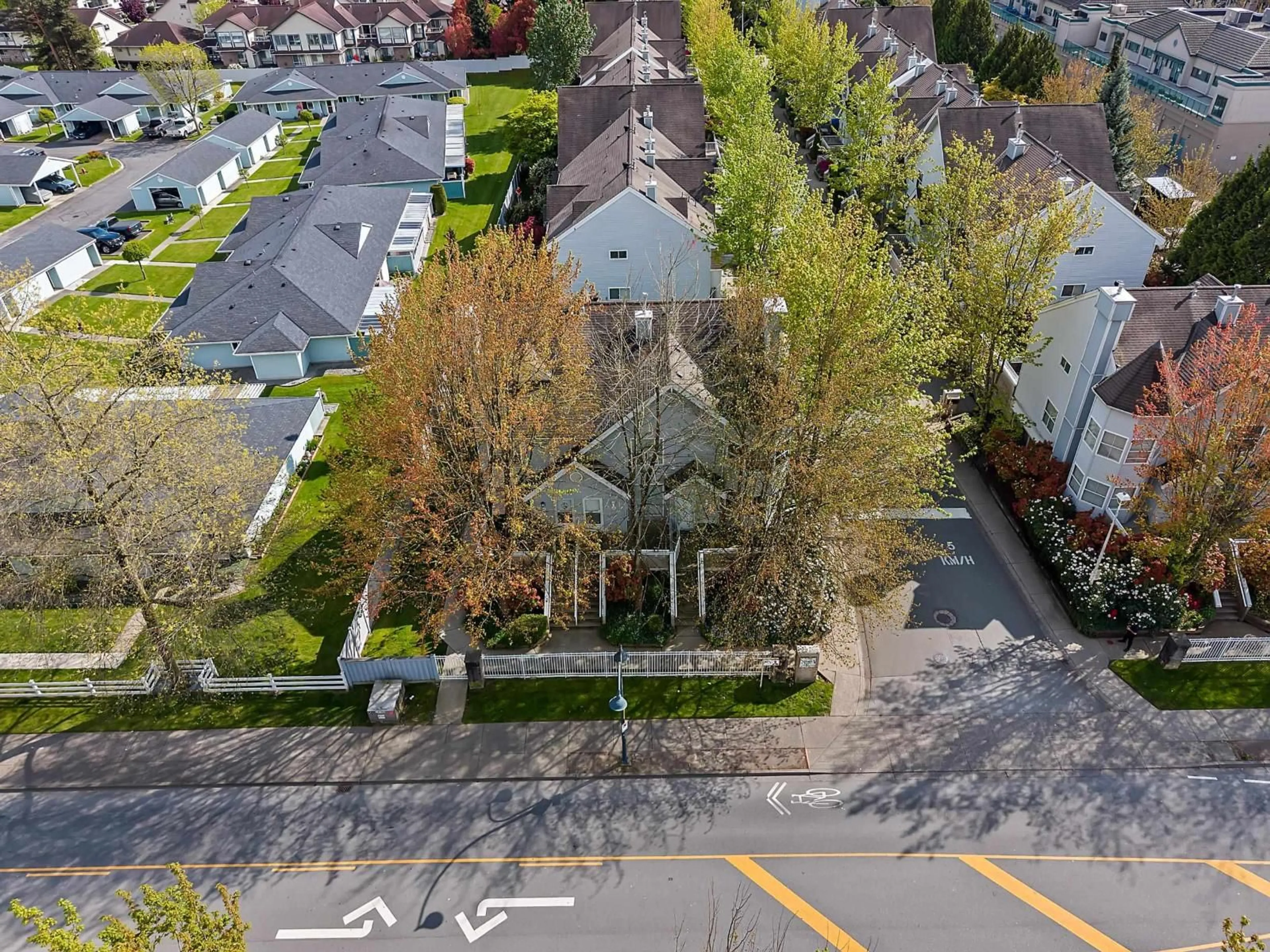 A pic from outside/outdoor area/front of a property/back of a property/a pic from drone, street for 54 - 13706 74 AVENUE, Surrey British Columbia V3W1K3
