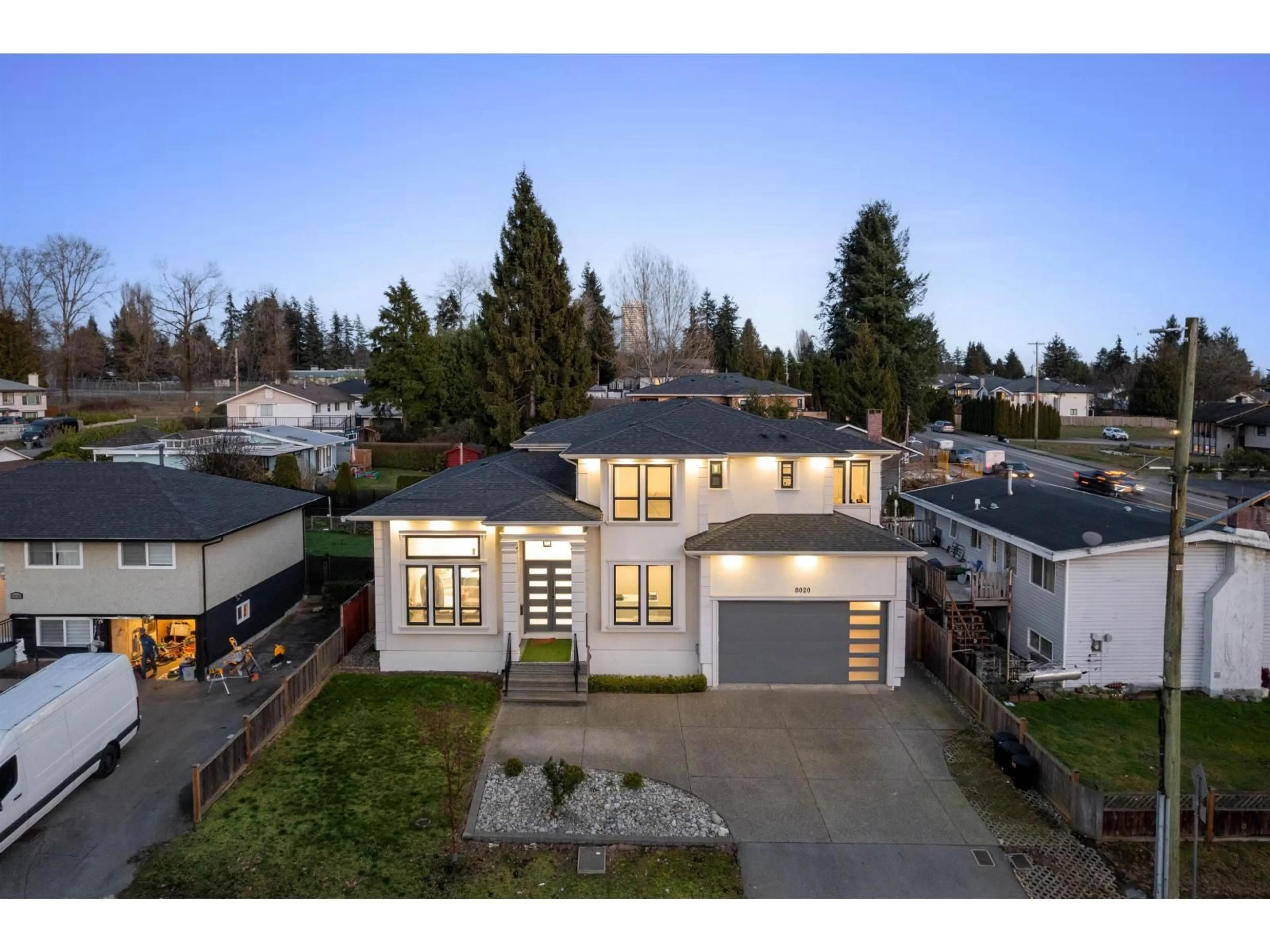 A pic from outside/outdoor area/front of a property/back of a property/a pic from drone, street for 8020 114 STREET, Delta British Columbia V4C5H6