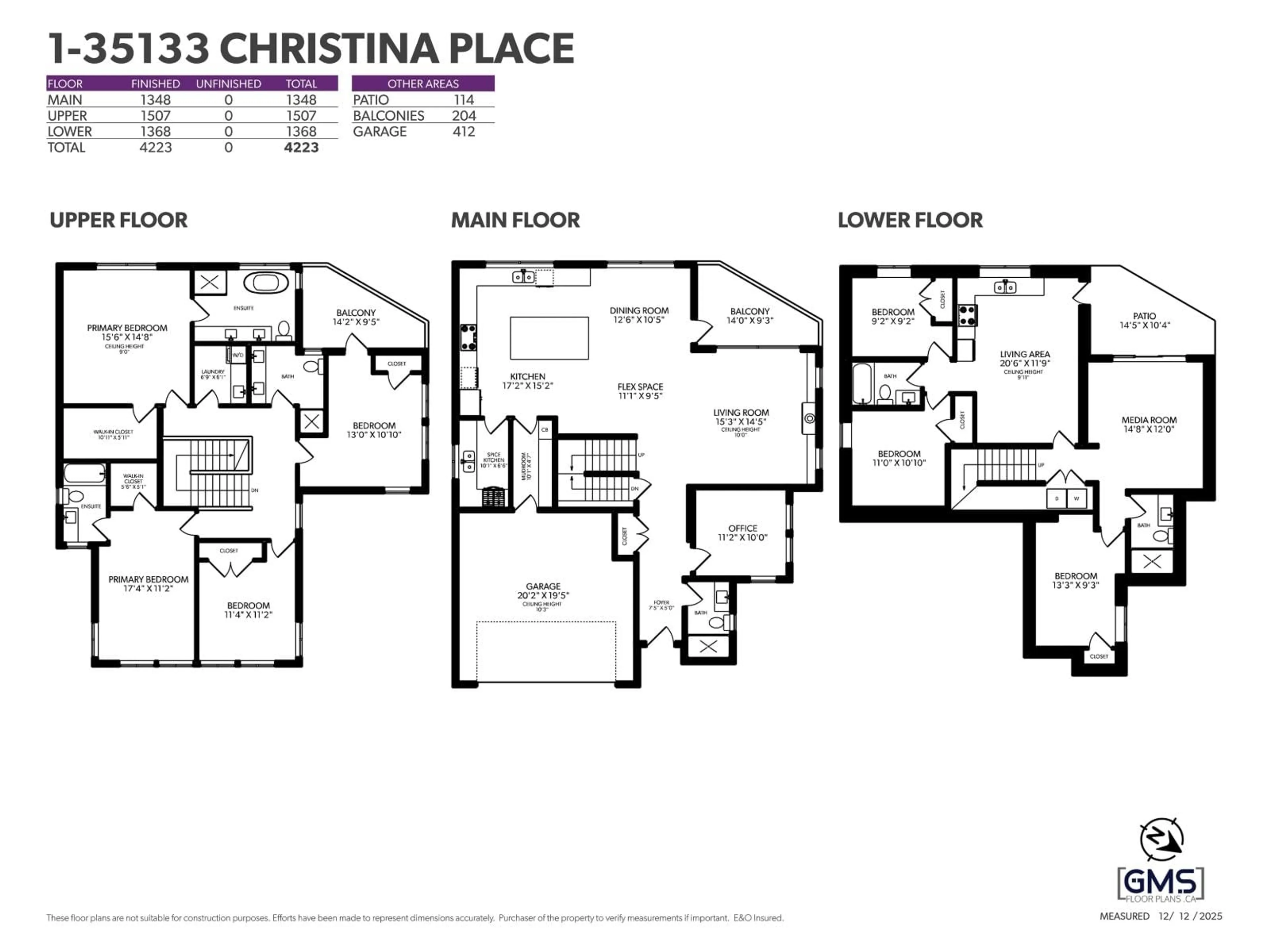 Floor plan for 1 - 35133 CHRISTINA PLACE, Abbotsford British Columbia V3S8H1