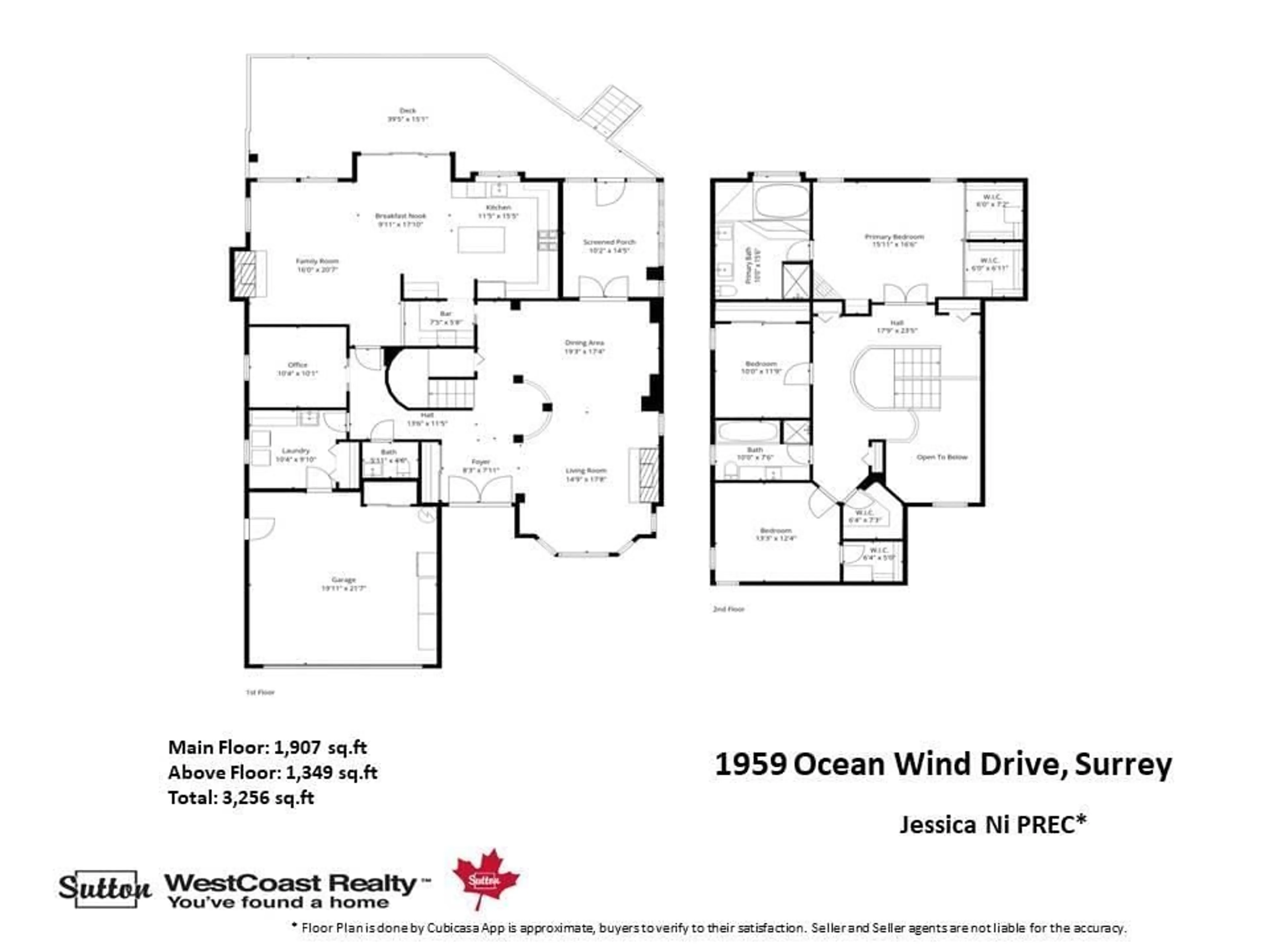 Floor plan for 1959 OCEAN WIND DRIVE, Surrey British Columbia V4A9P2