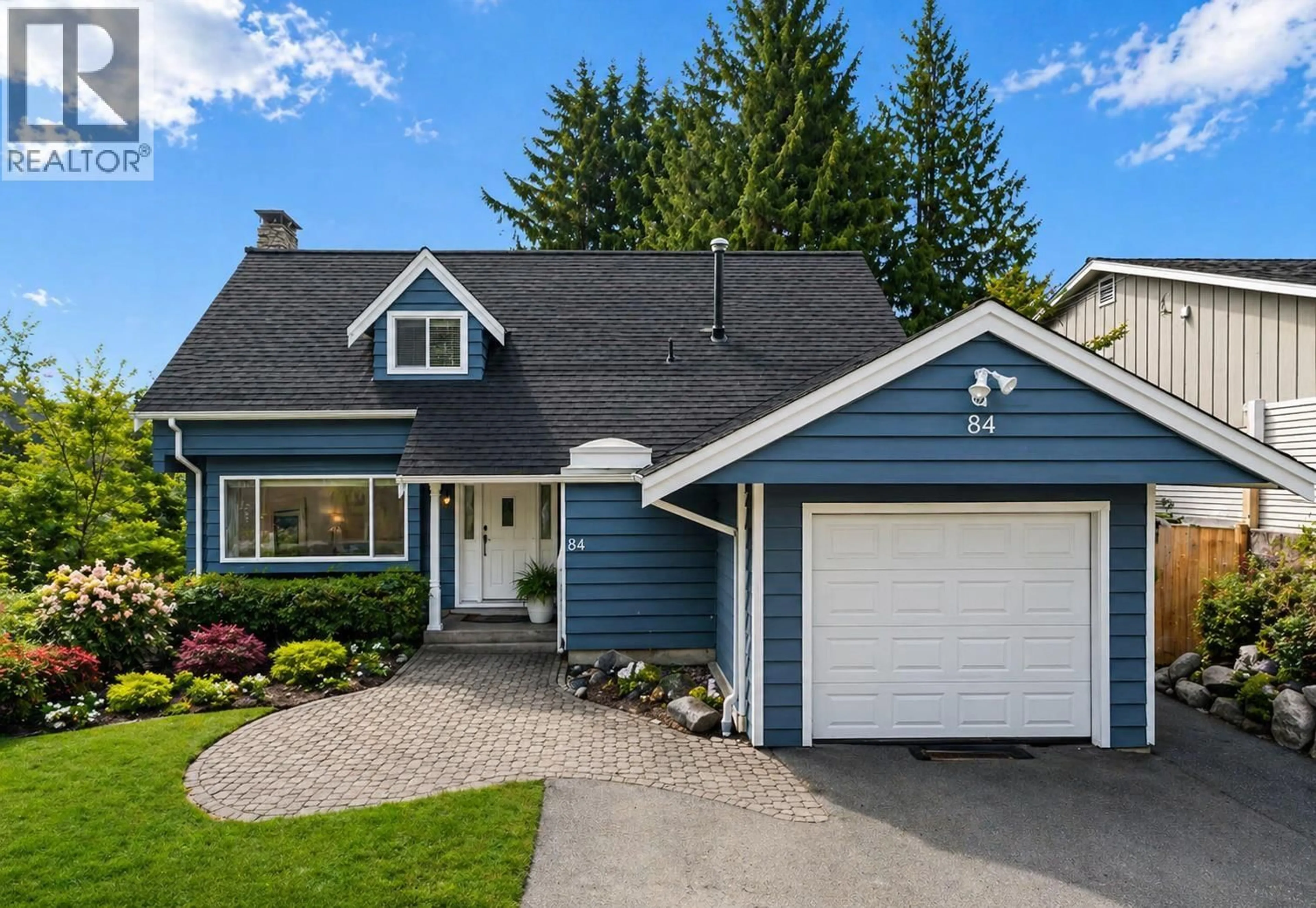 Home with vinyl exterior material, street for 84 LAURIE CRESCENT, West Vancouver British Columbia V7S1B7