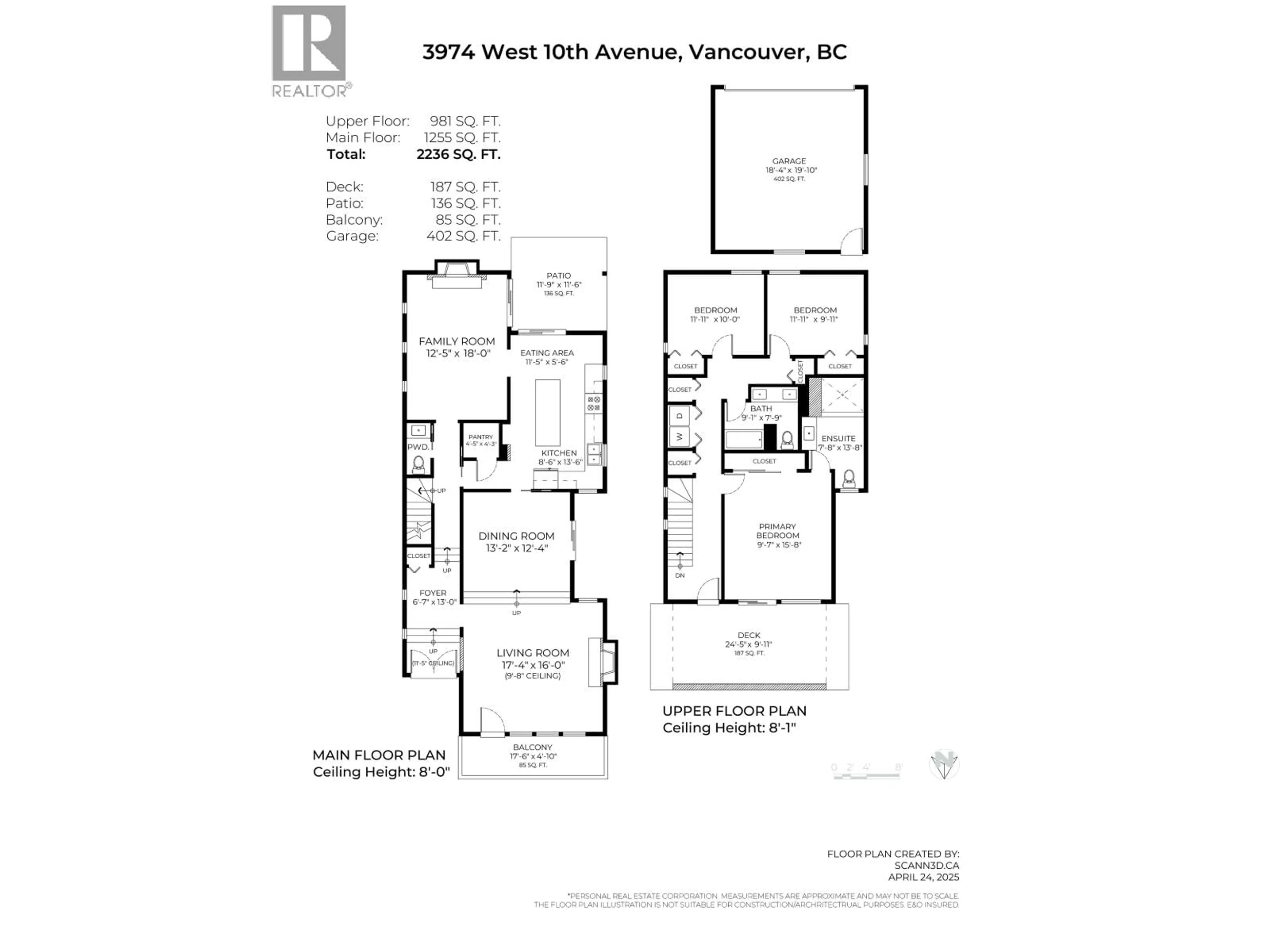 Floor plan for 3974 10TH AVENUE, Vancouver British Columbia V6R2G8