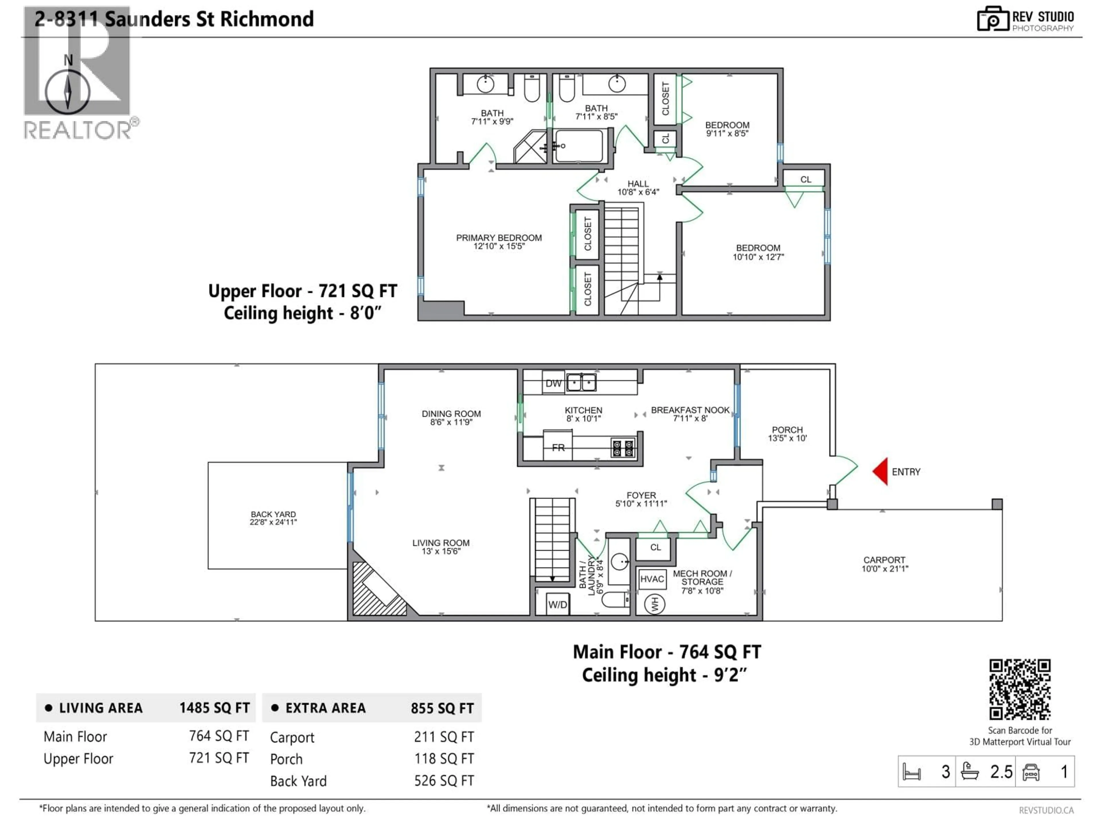 Floor plan for 2 - 8311 SAUNDERS ROAD, Richmond British Columbia V7A2A6