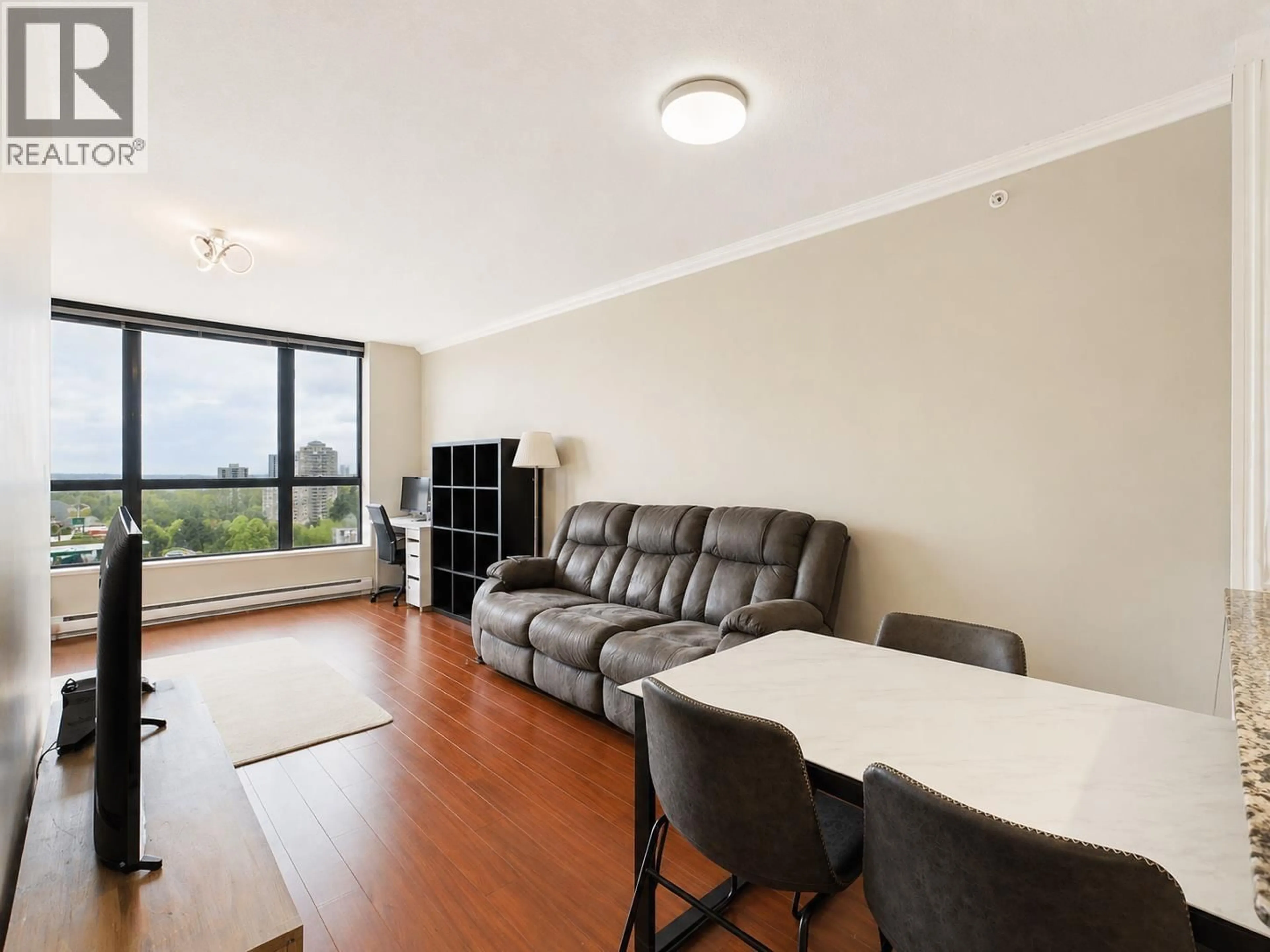 Living room with furniture, wood/laminate floor for 1609 - 511 ROCHESTER AVENUE, Coquitlam British Columbia V3K0A2