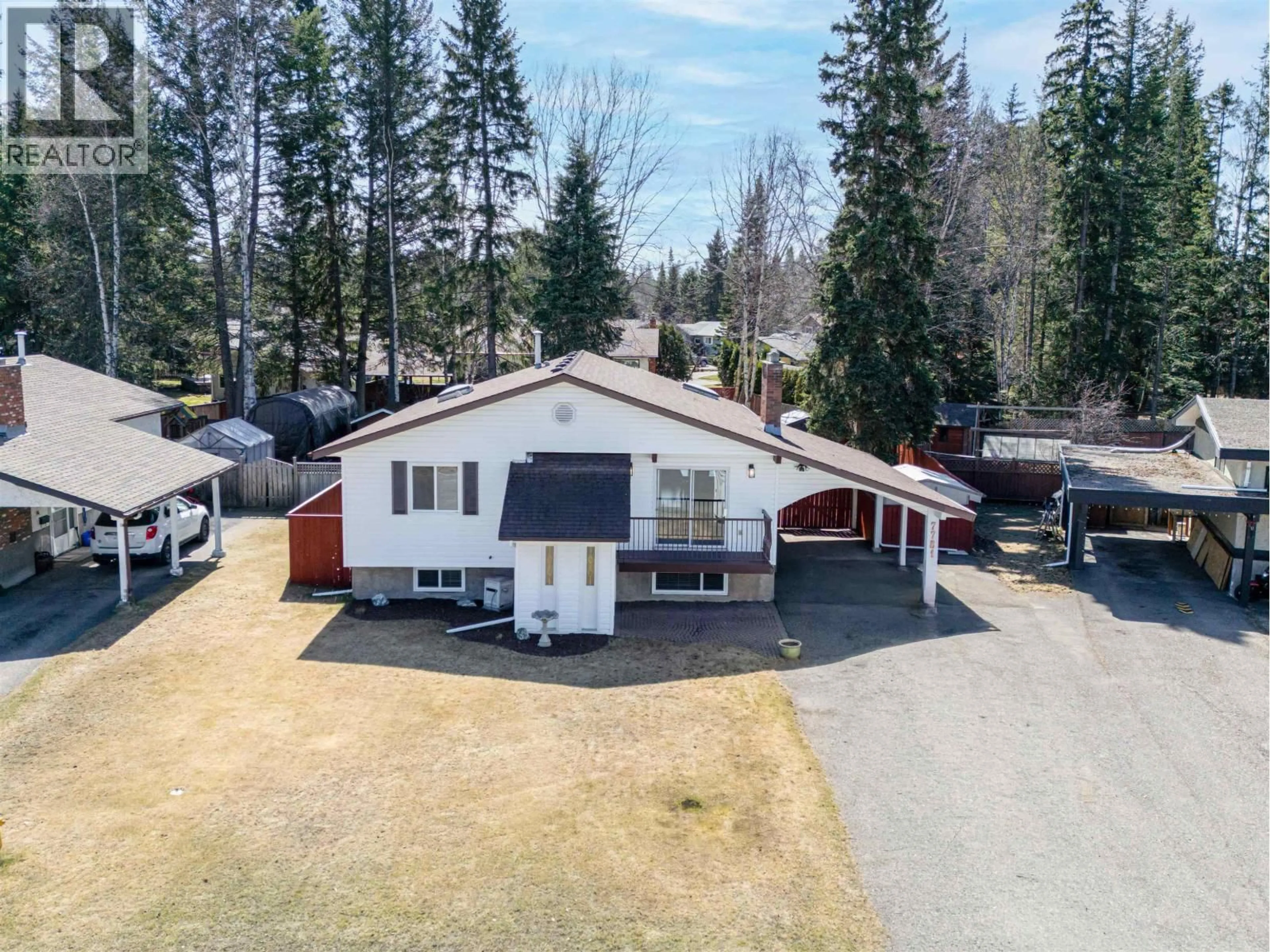 A pic from outside/outdoor area/front of a property/back of a property/a pic from drone, street for 7781 LANCASTER CRESCENT, Prince George British Columbia V2N3R3