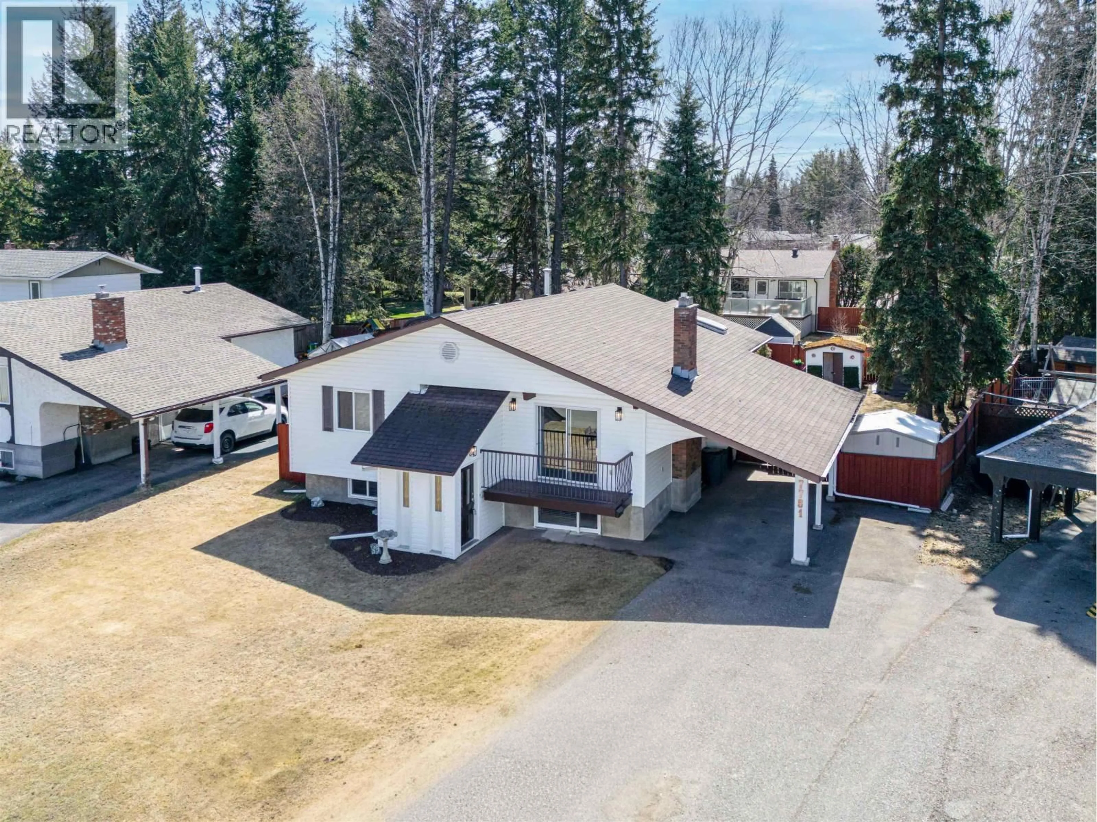 A pic from outside/outdoor area/front of a property/back of a property/a pic from drone, street for 7781 LANCASTER CRESCENT, Prince George British Columbia V2N3R3