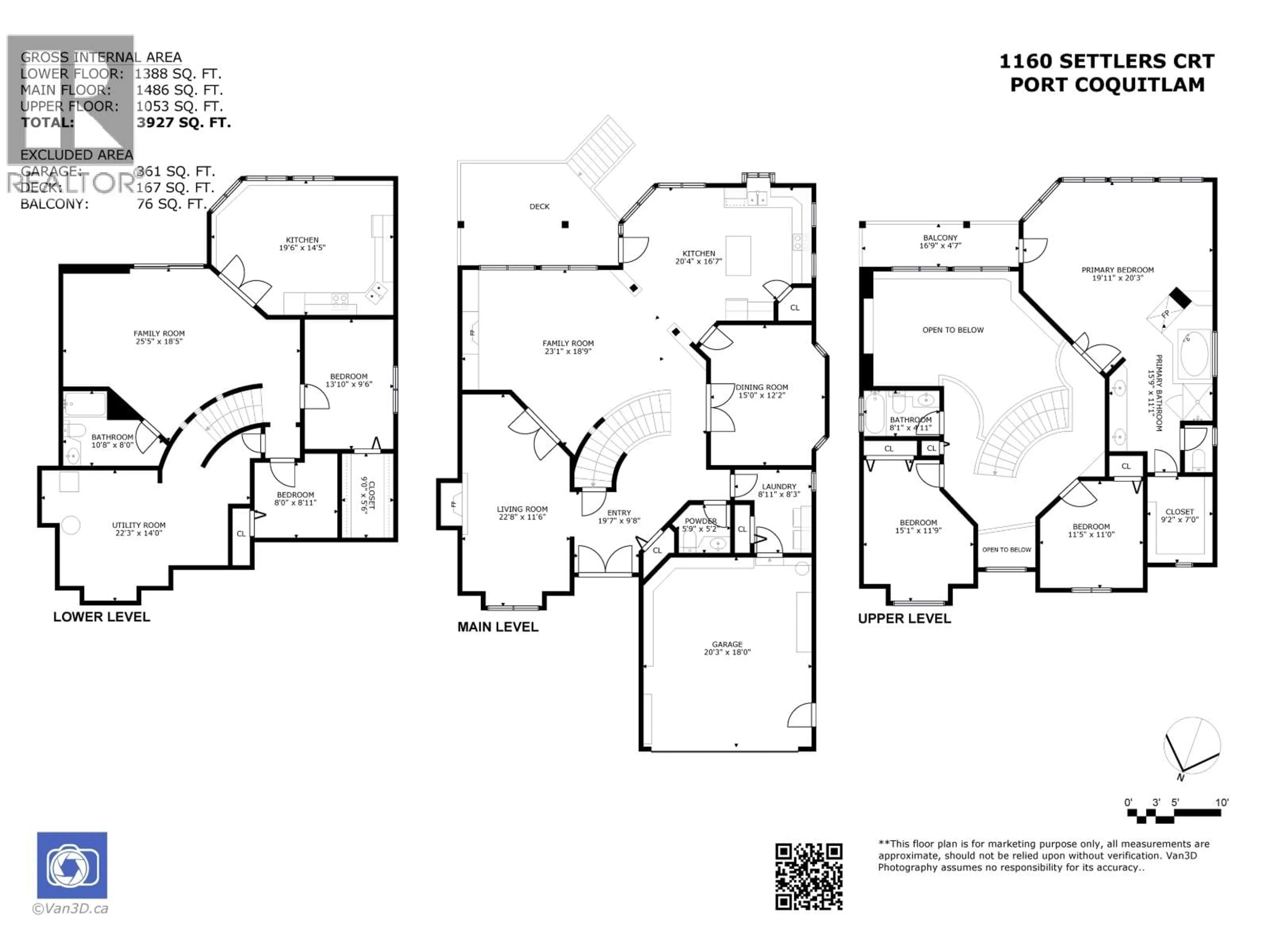 Floor plan for 1160 SETTLERS COURT, Port Coquitlam British Columbia V3C5Y5