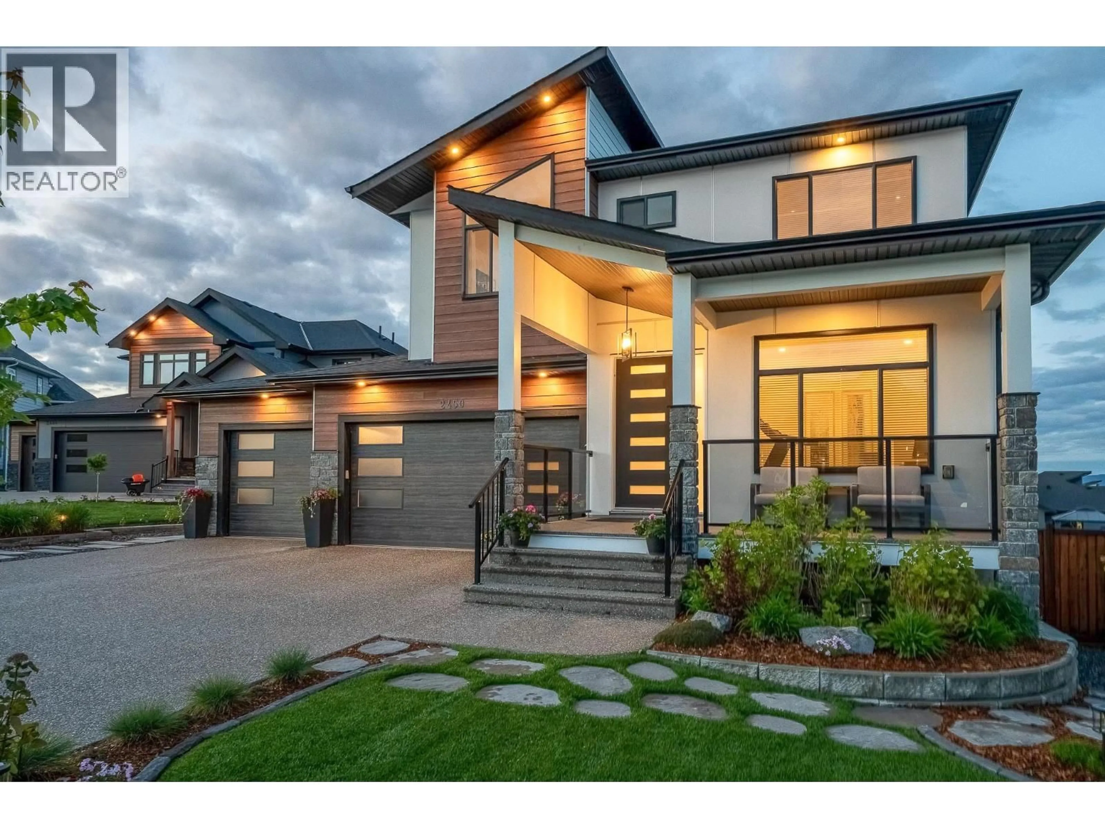 Home with brick exterior material, street for 2450 GRAFTON PLACE, Prince George British Columbia V2N0E6