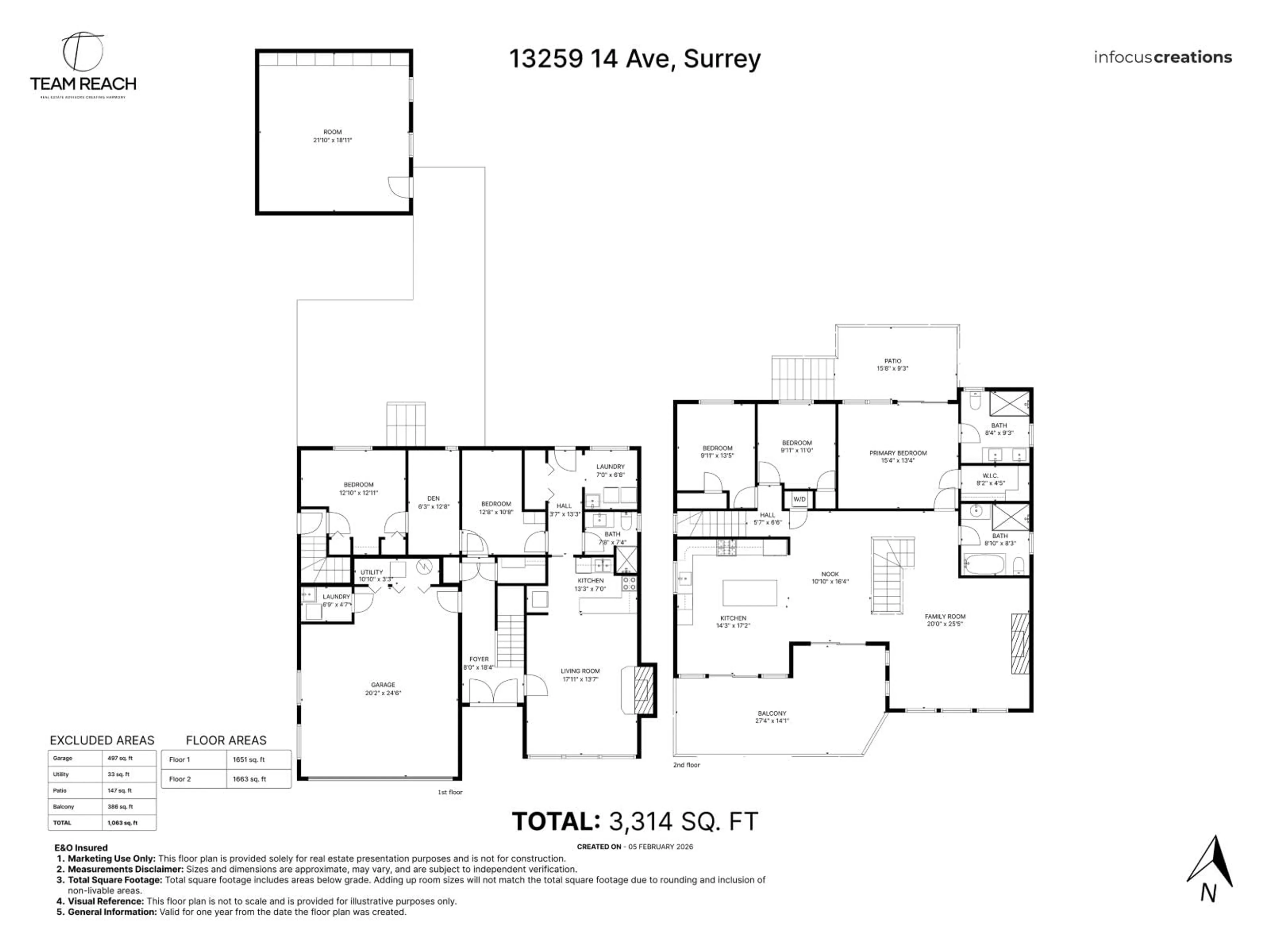 Floor plan for 13259 14 AVENUE, Surrey British Columbia V4A1G7