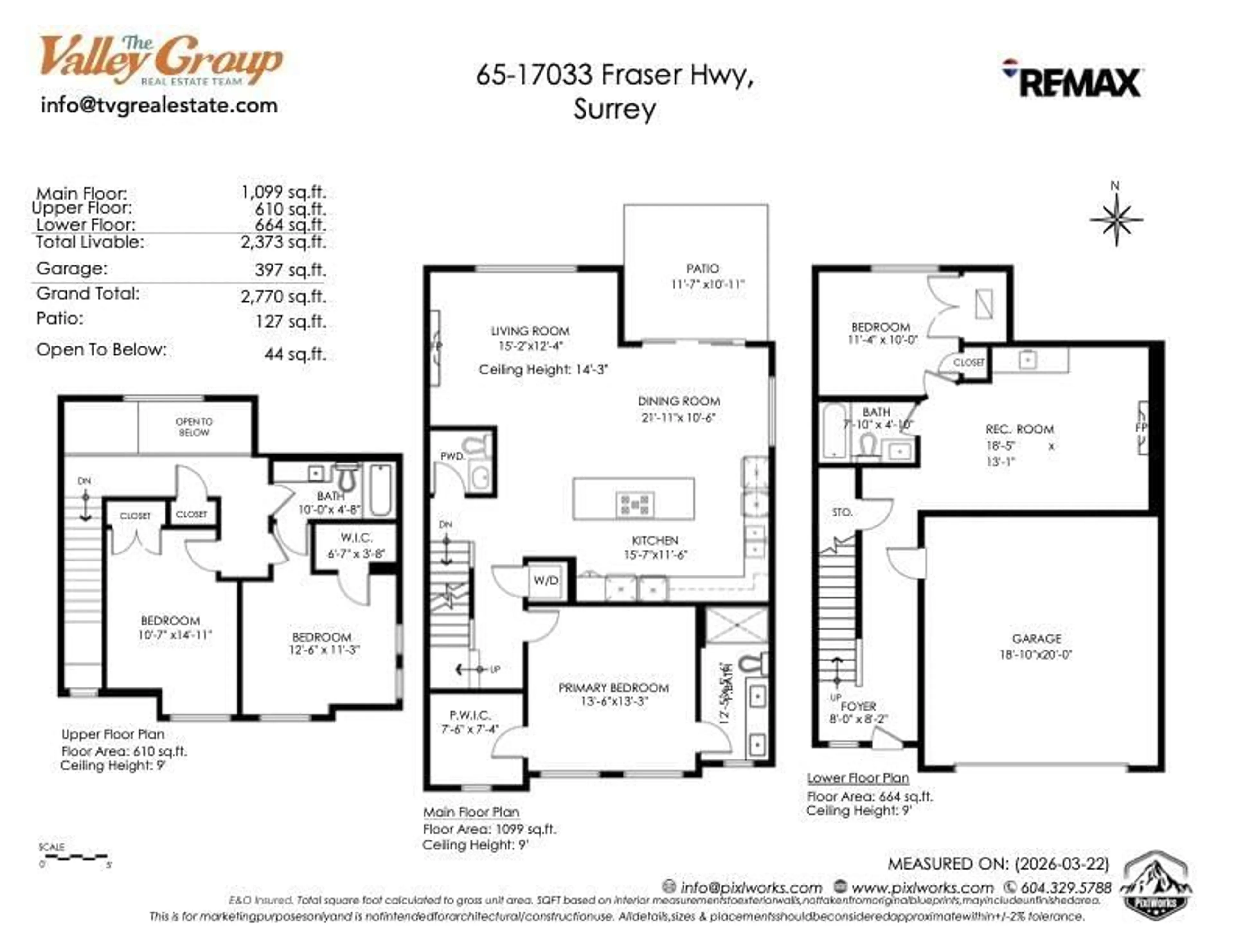 Floor plan for 65 - 17033 FRASER HIGHWAY, Surrey British Columbia V4N6V2