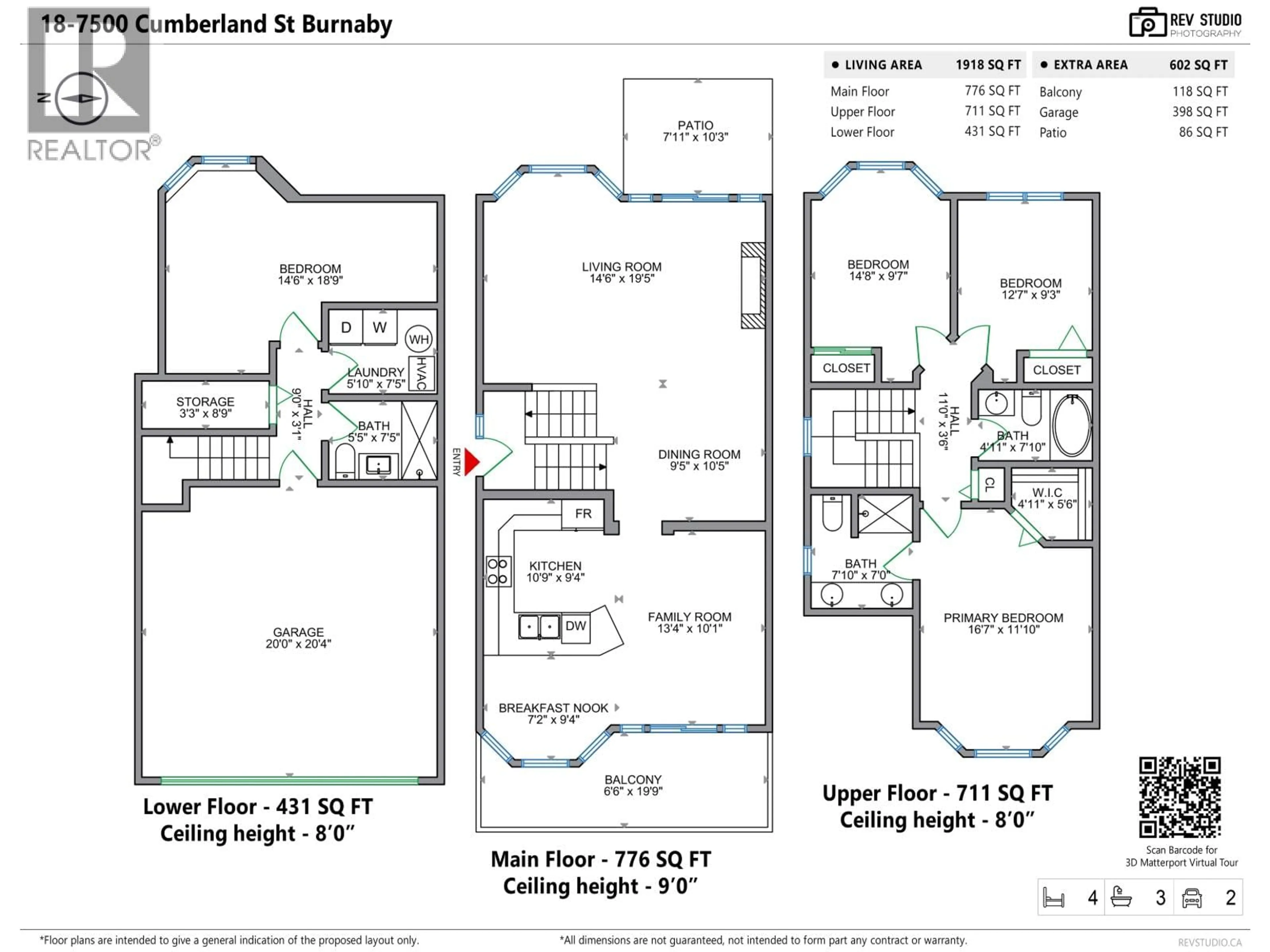 Floor plan for 18 - 7500 CUMBERLAND STREET, Burnaby British Columbia V3N4Z9