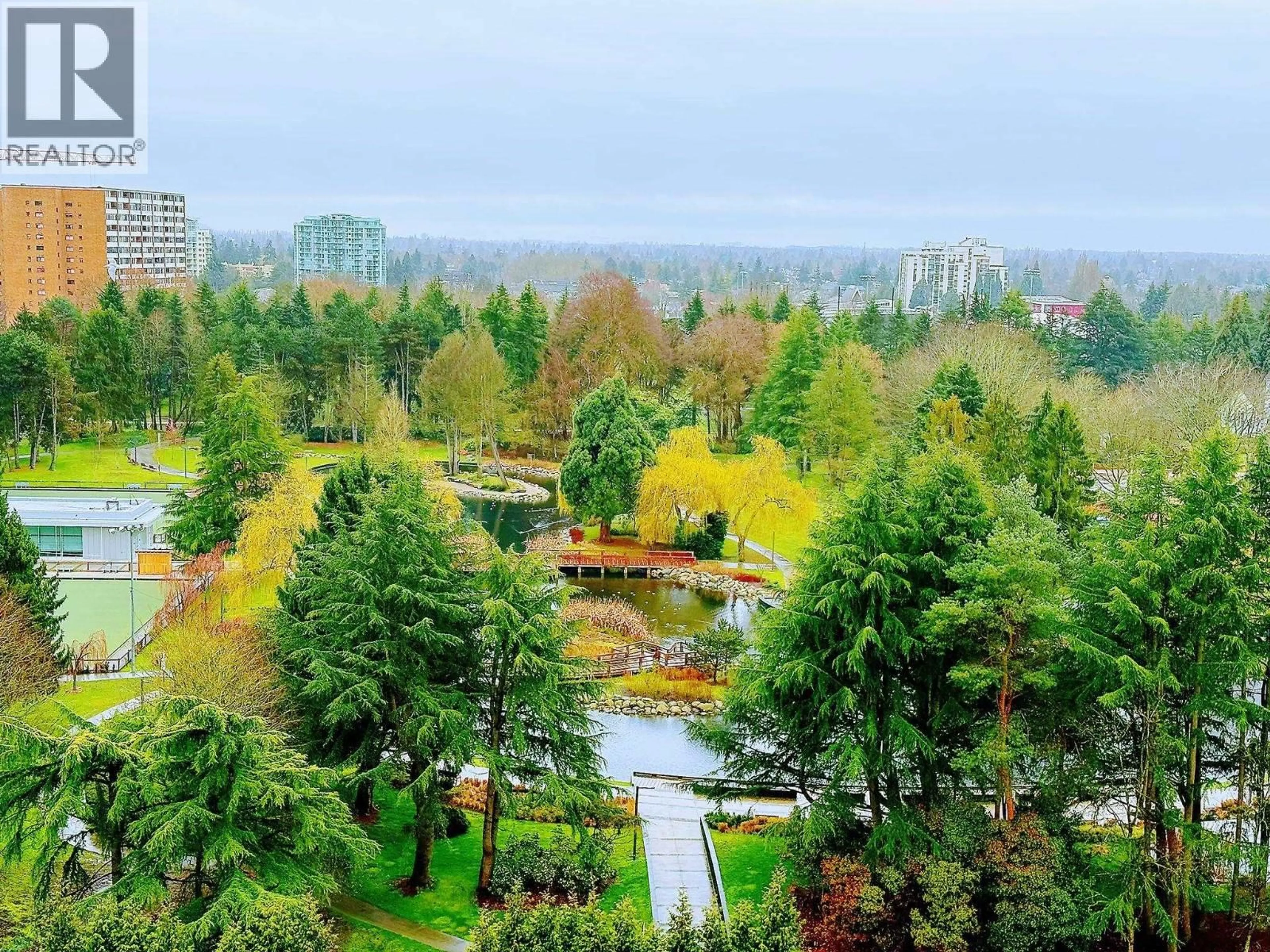 A pic from outside/outdoor area/front of a property/back of a property/a pic from drone, forest/trees view for 1707 - 7371 WESTMINSTER HIGHWAY, Richmond British Columbia V6X0B4