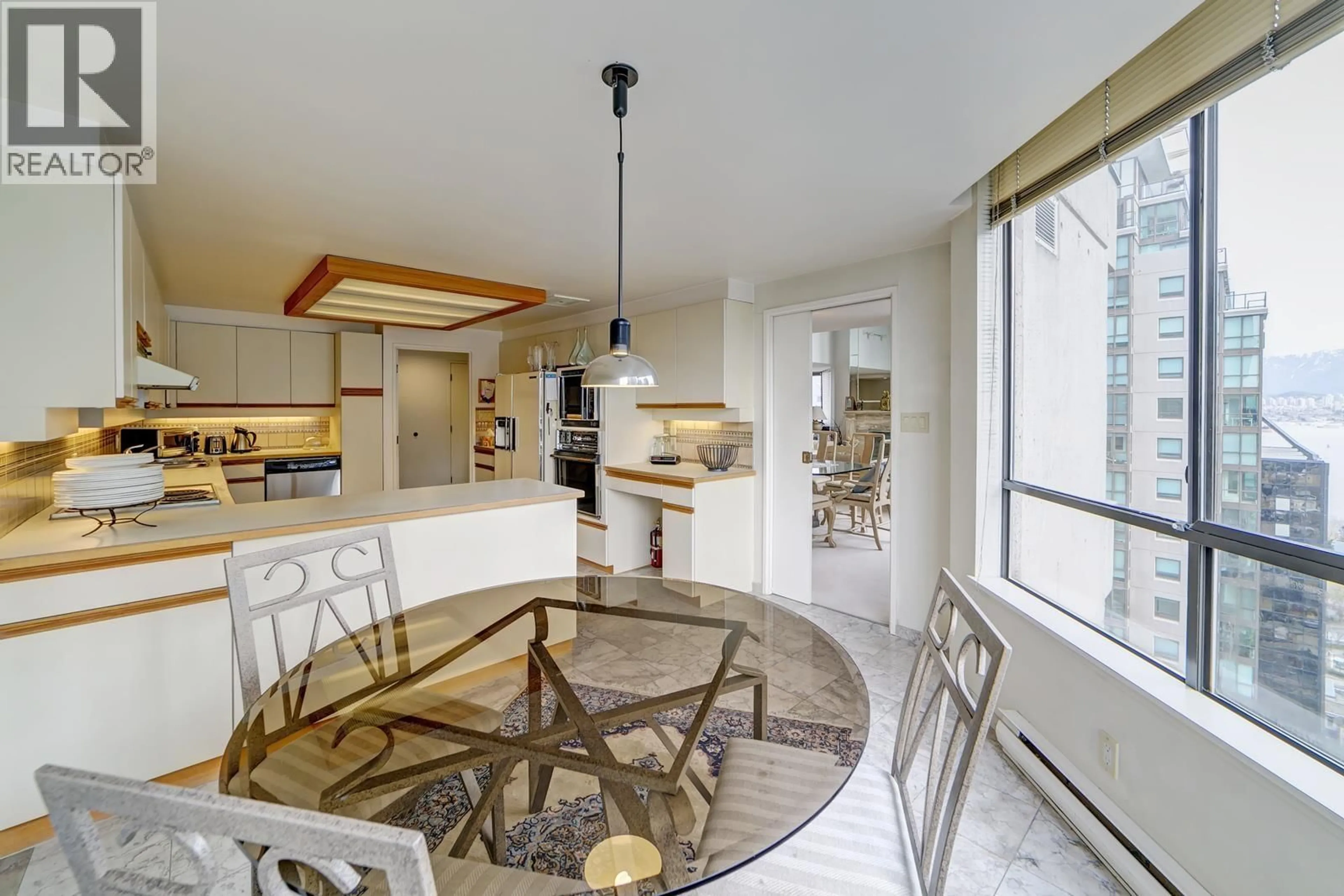 Open concept kitchen, ceramic/tile floor for 1902 - 738 BROUGHTON STREET, Vancouver British Columbia V6G3A7