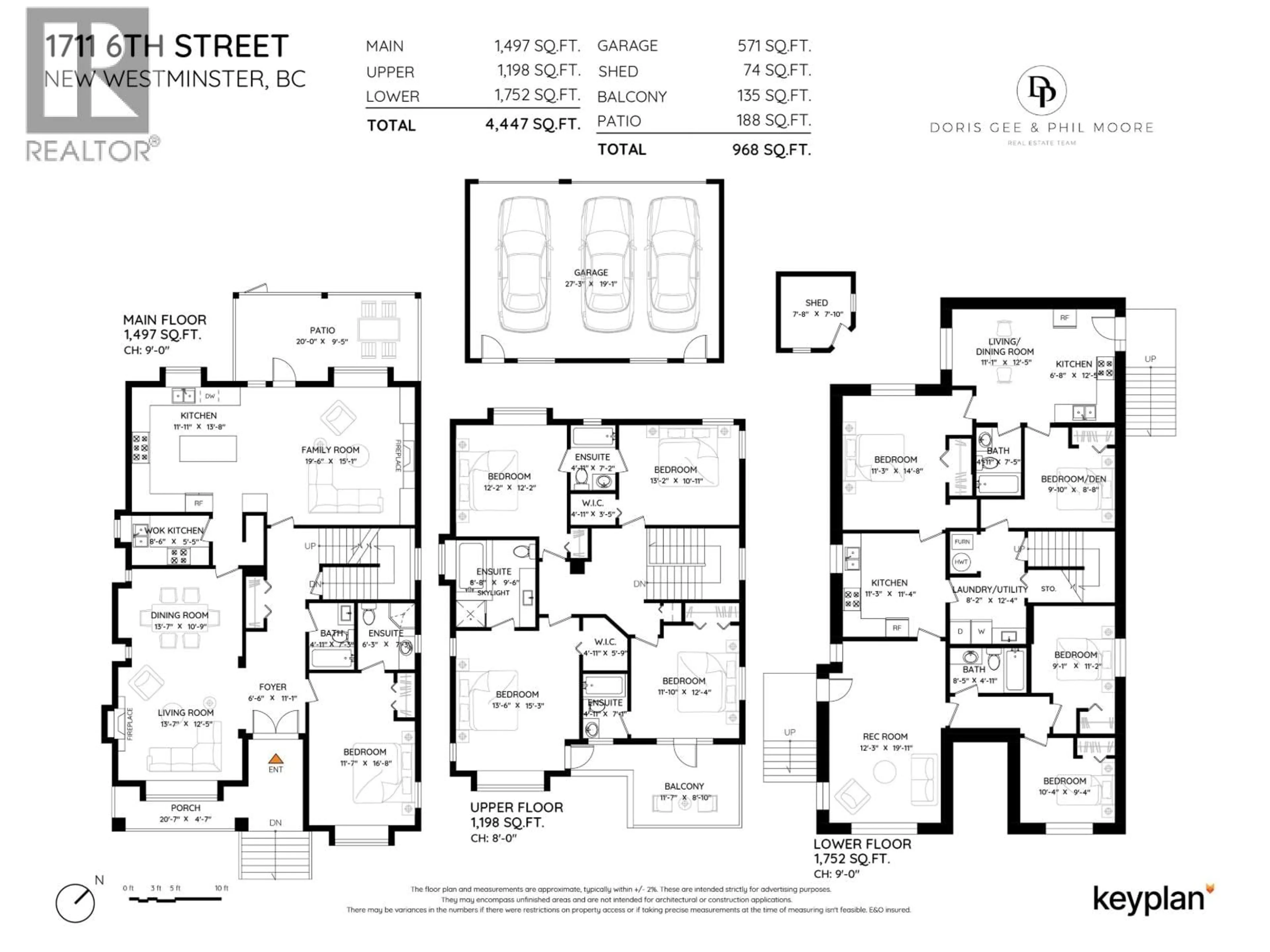 Floor plan for 1711 SIXTH AVENUE, New Westminster British Columbia V3M2C8