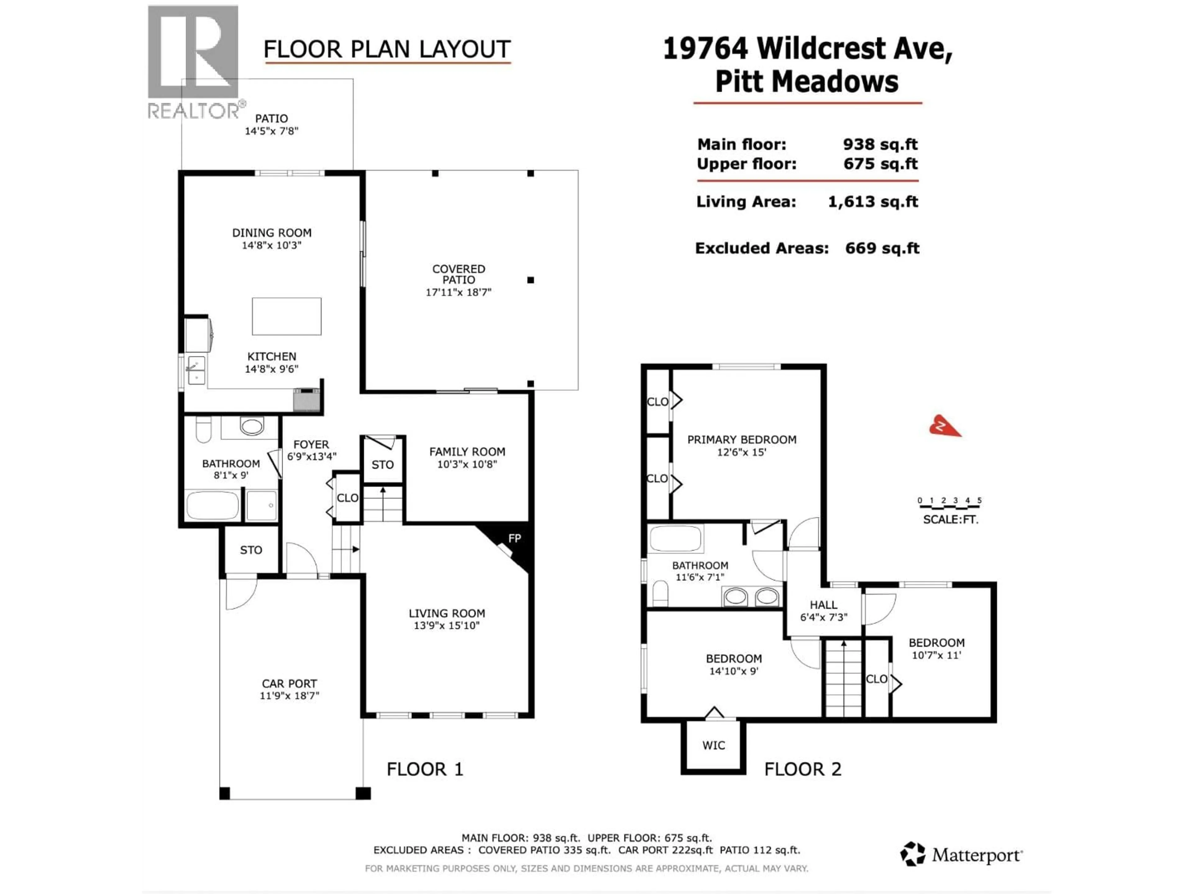 Floor plan for 19764 WILDCREST AVENUE, Pitt Meadows British Columbia V3Y1M2