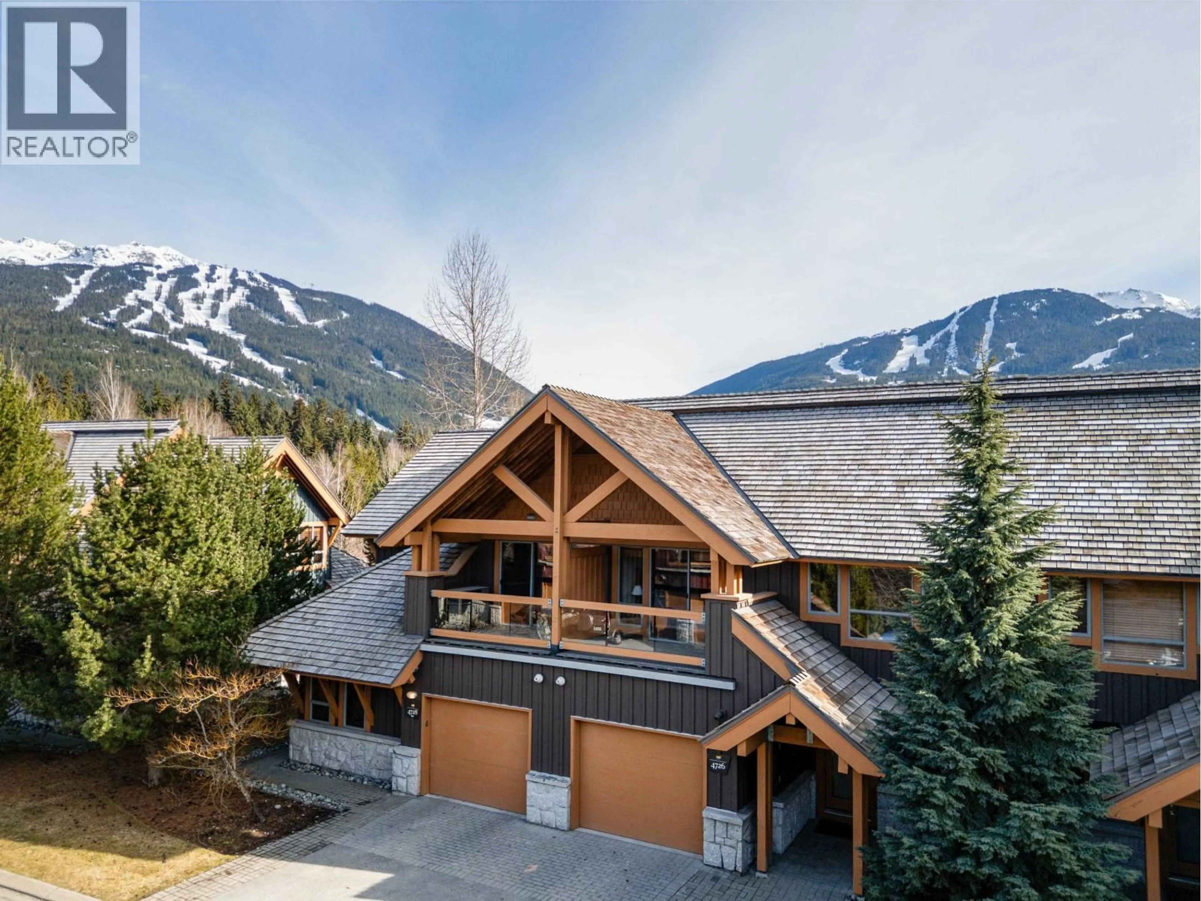 A pic from outside/outdoor area/front of a property/back of a property/a pic from drone, mountain view for Week B - 4726 SETTEBELLO DRIVE, Whistler British Columbia V8E0Z4