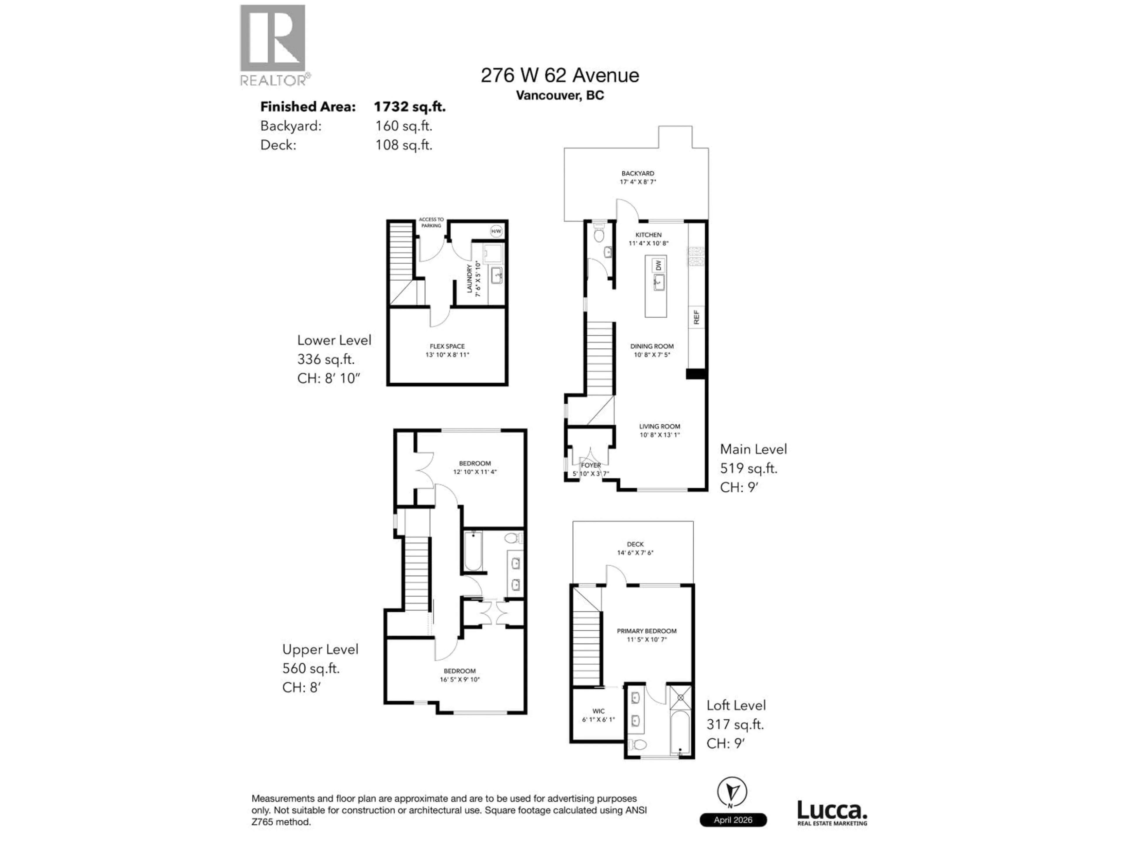 Floor plan for 276 62ND AVENUE, Vancouver British Columbia V5X0H1