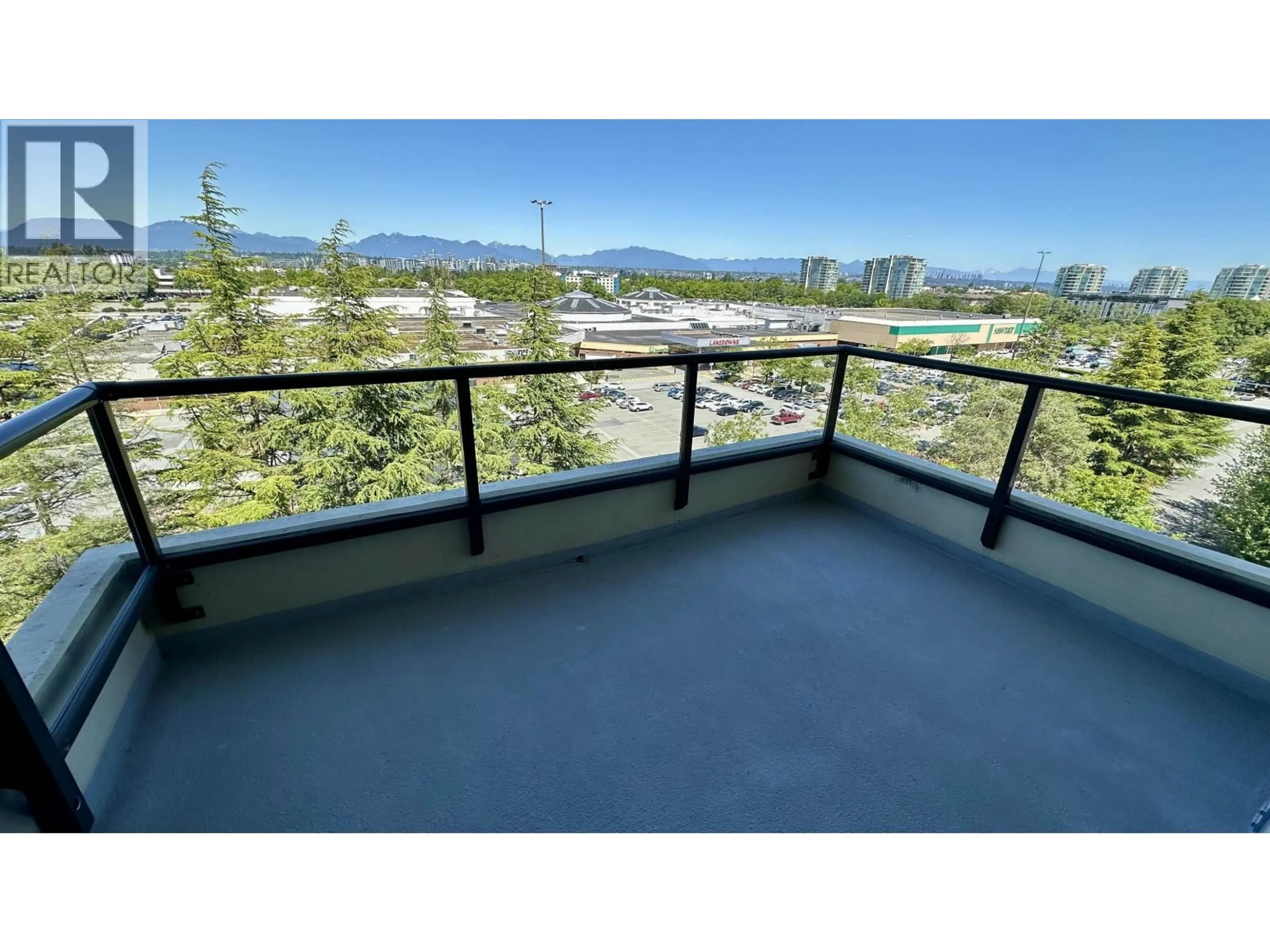 Balcony in the apartment, mountain view for 902 - 8160 LANSDOWNE ROAD, Richmond British Columbia V6X0A9