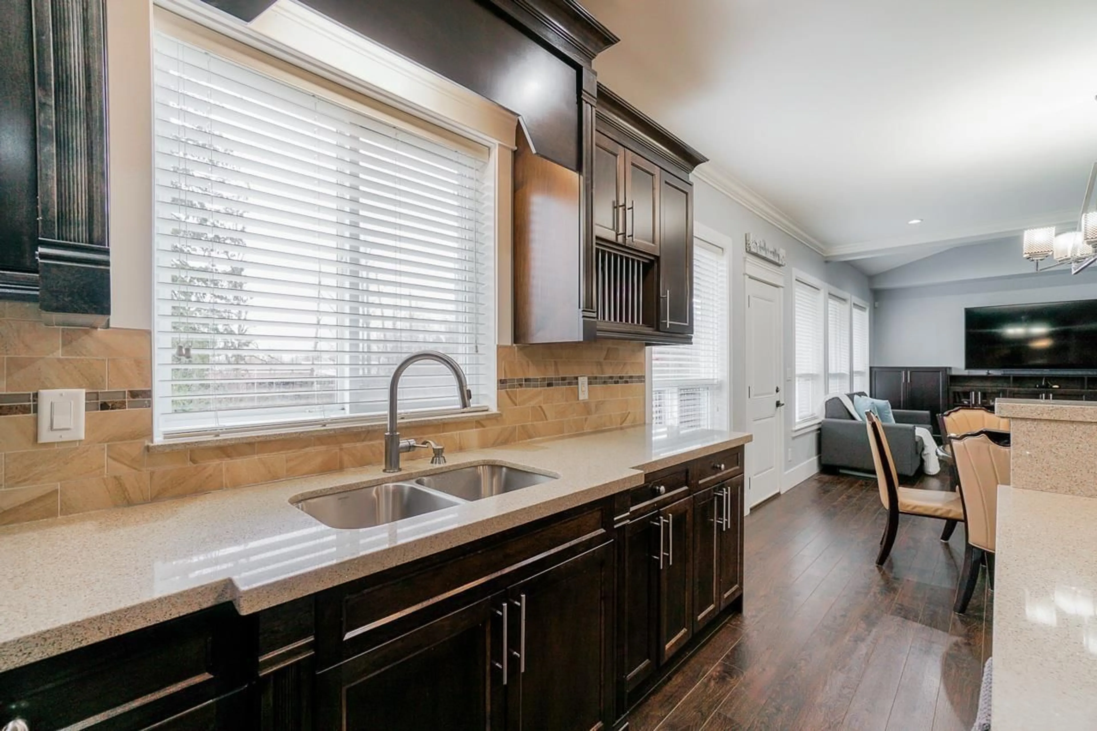 Open concept kitchen, ceramic/tile floor for 17742 102 AVENUE, Surrey British Columbia V4N5V8