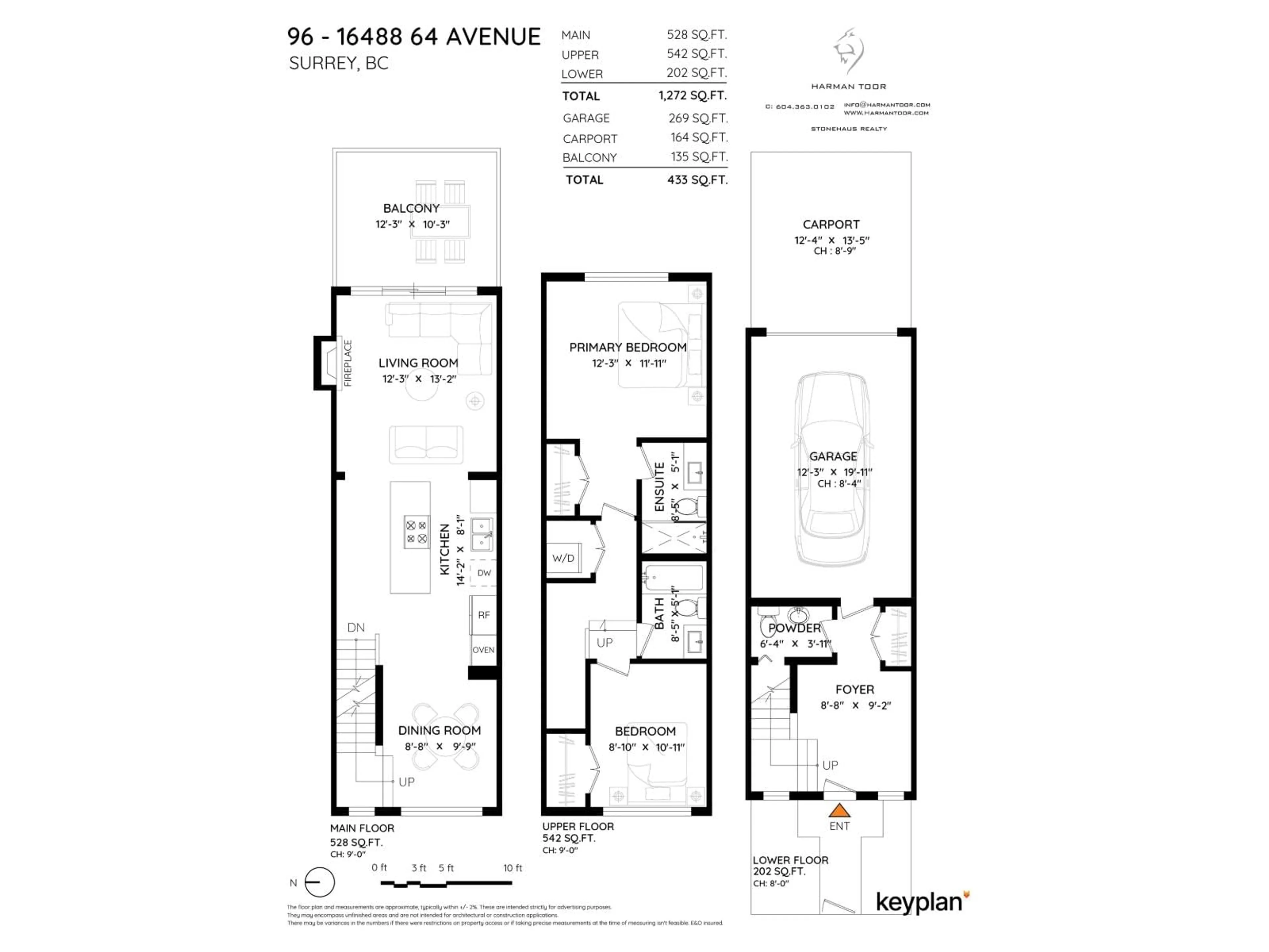 Floor plan for 96 - 16488 64 AVENUE, Surrey British Columbia V3S6X6
