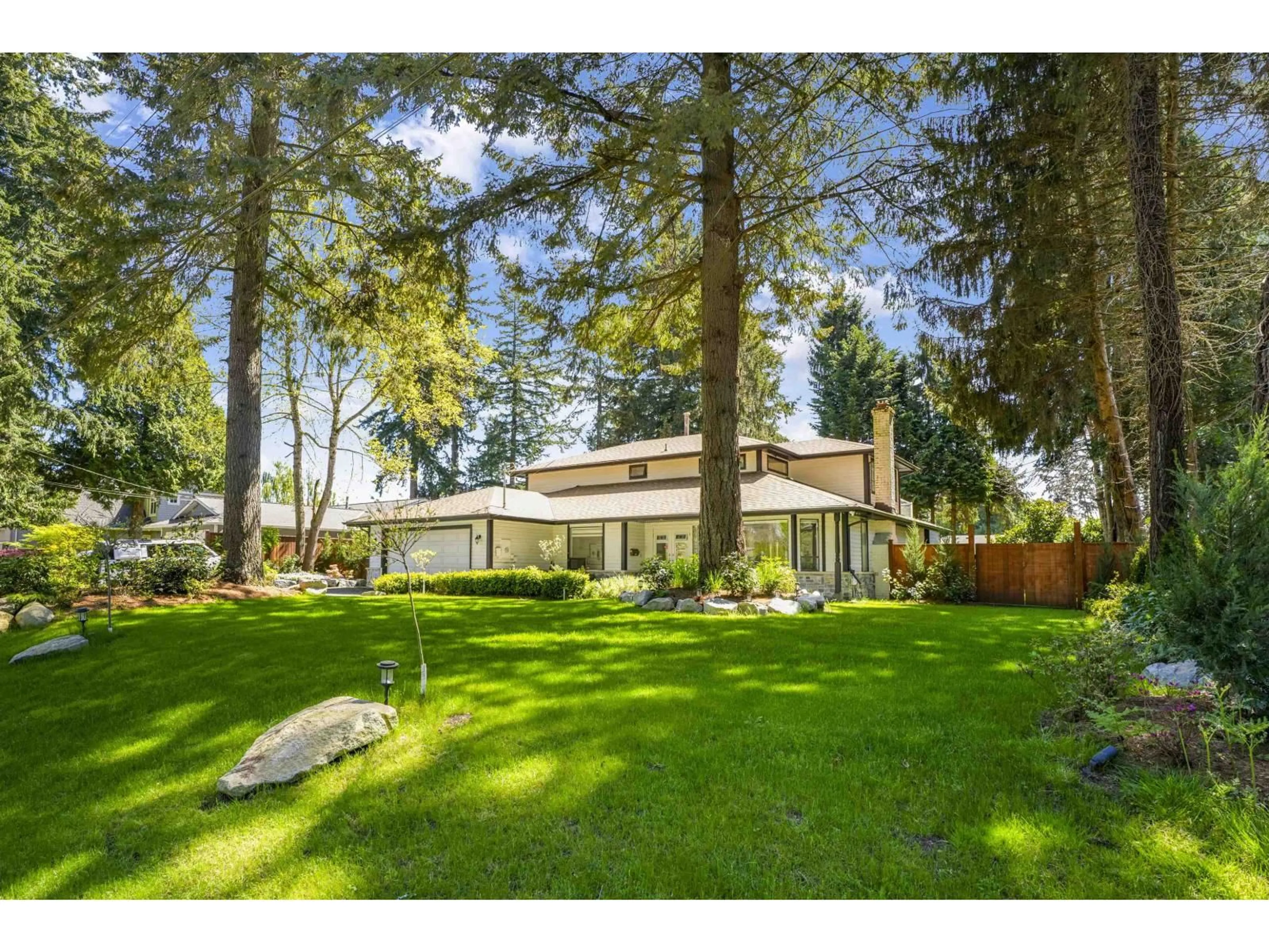 Home with vinyl exterior material, forest/trees view for 13846 18 AVENUE, Surrey British Columbia V4A1W4