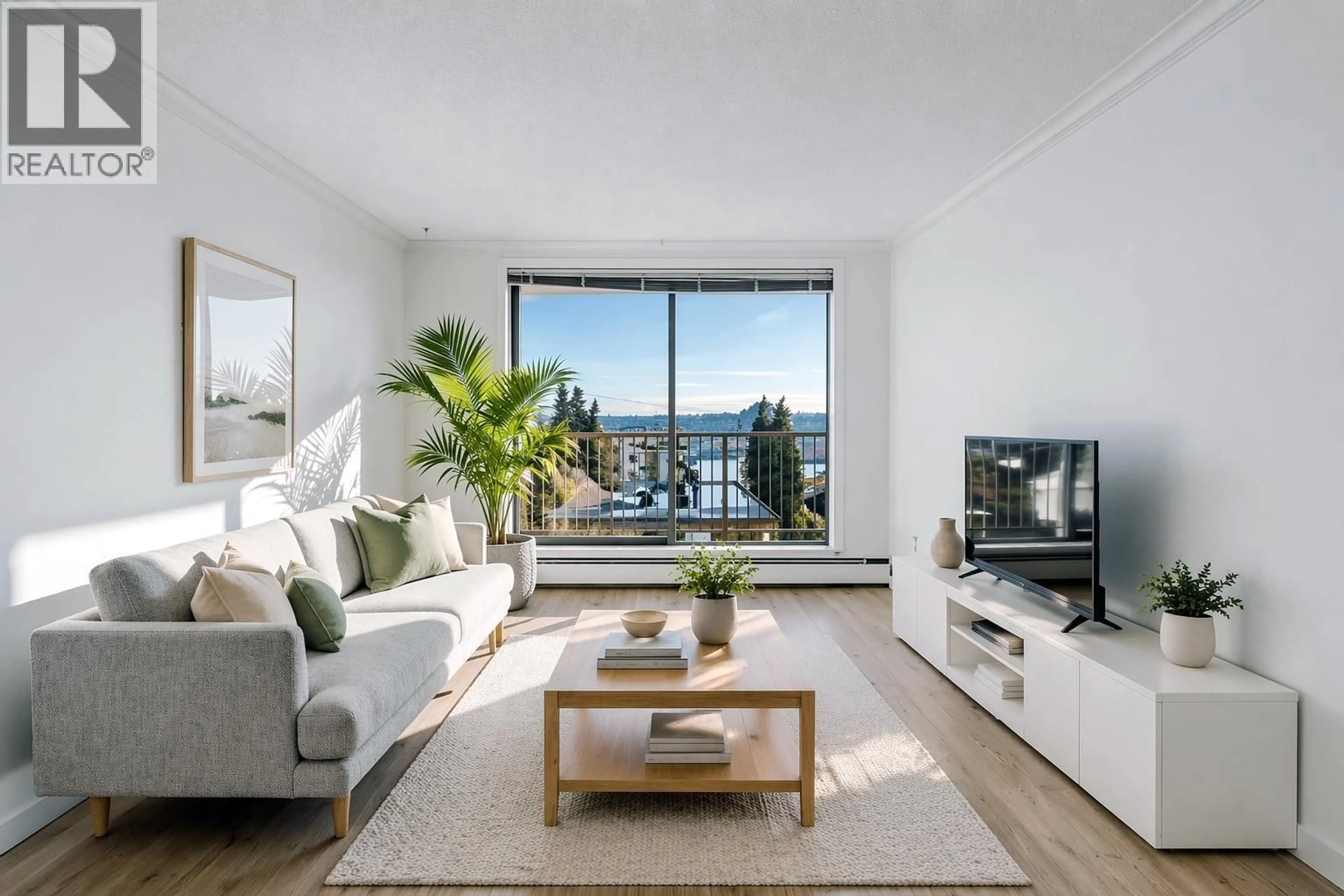 Living room with furniture, unknown for 301 - 320 ROYAL AVENUE, New Westminster British Columbia V3L5C6