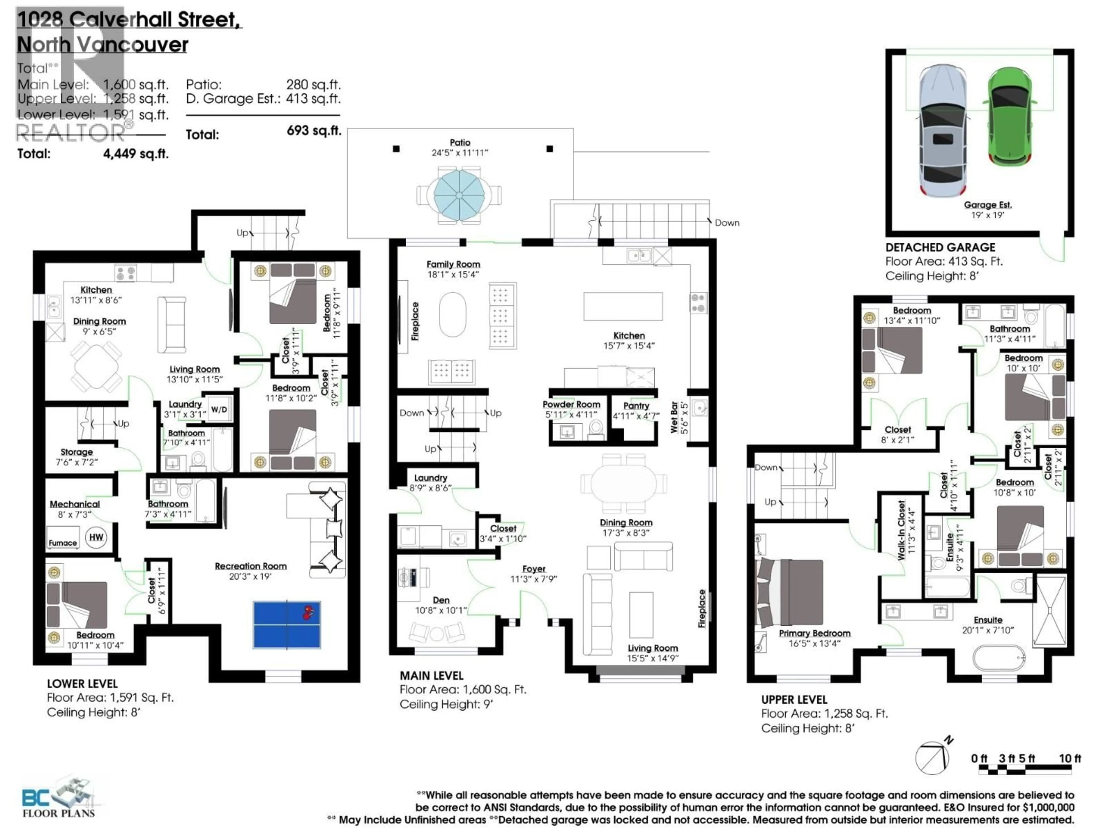 Floor plan for 1028 CALVERHALL STREET, North Vancouver British Columbia V7L1Y3