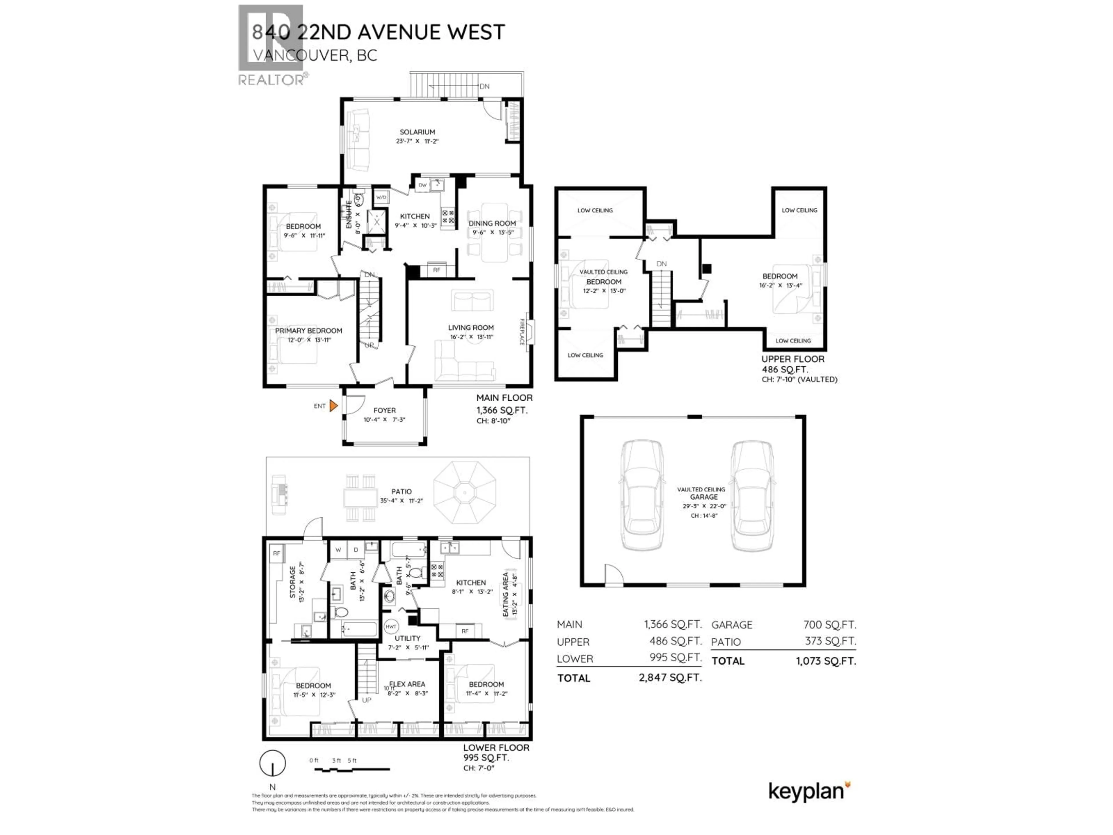 Floor plan for 840 22ND AVENUE, Vancouver British Columbia V5Z1Z9