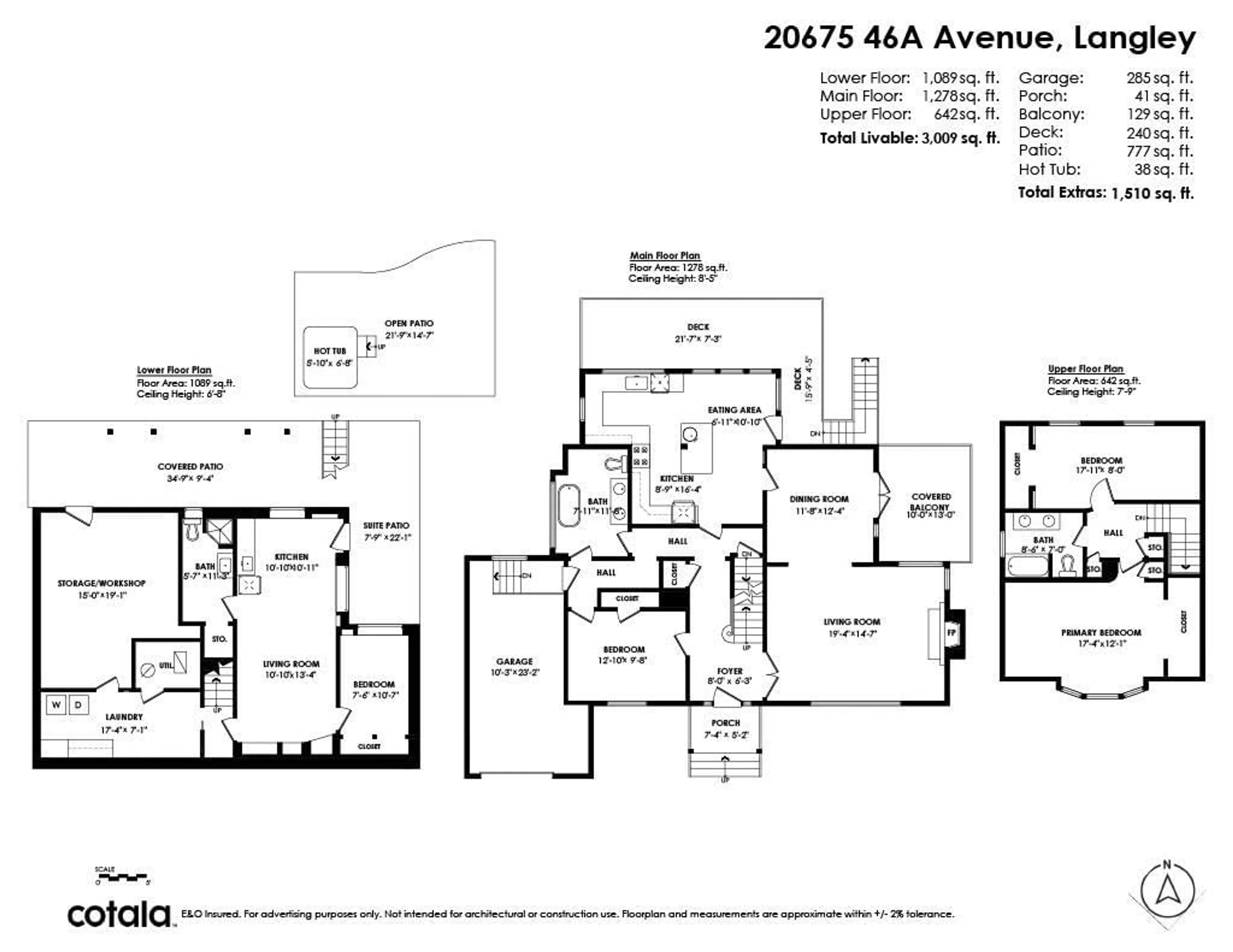 Floor plan for 20675 46A AVENUE, Langley British Columbia V3A3K1
